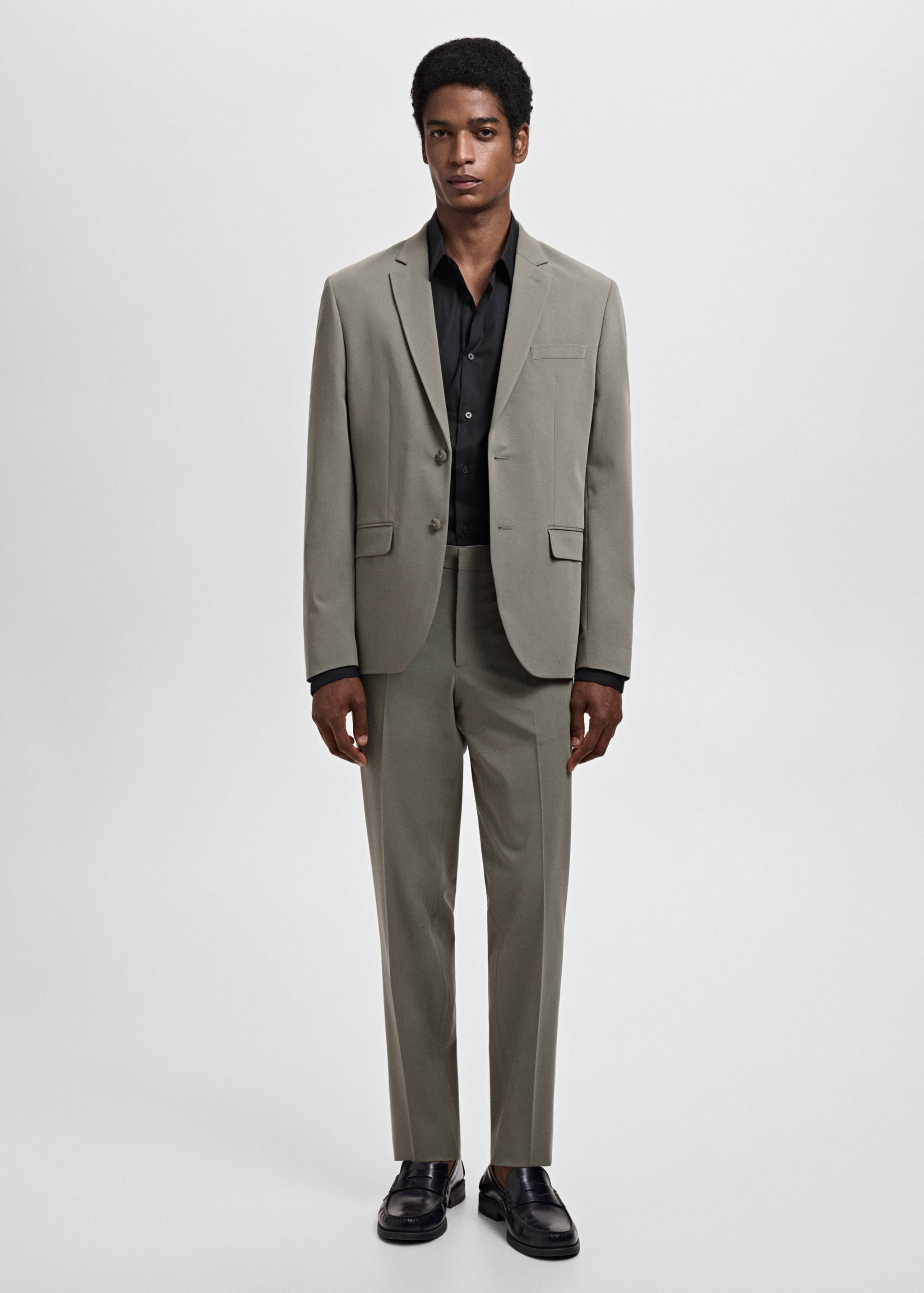 Slim fit cotton suit shirt - General plane