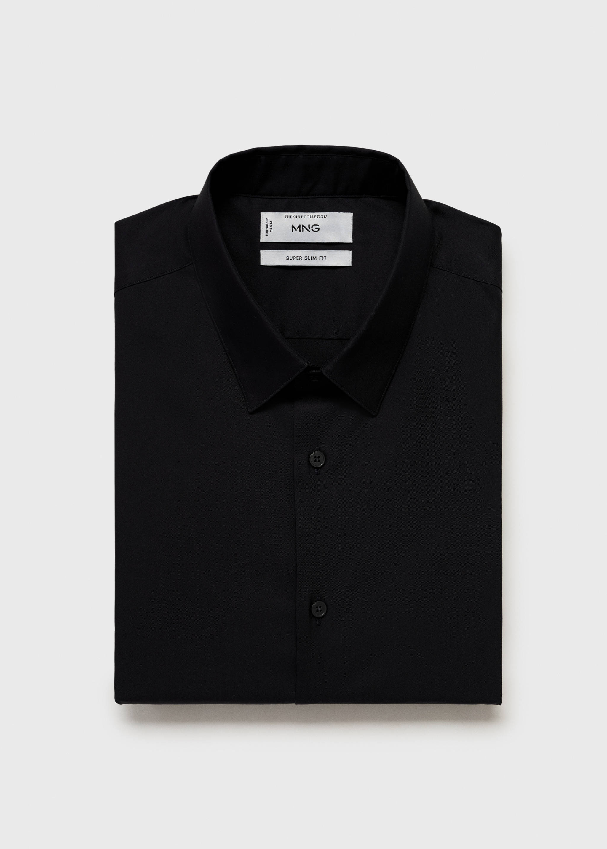 Slim fit cotton suit shirt - Reverse of the article