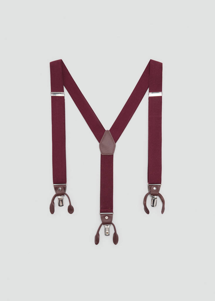 Adjustable elastic straps with leather details - thumbnail 5