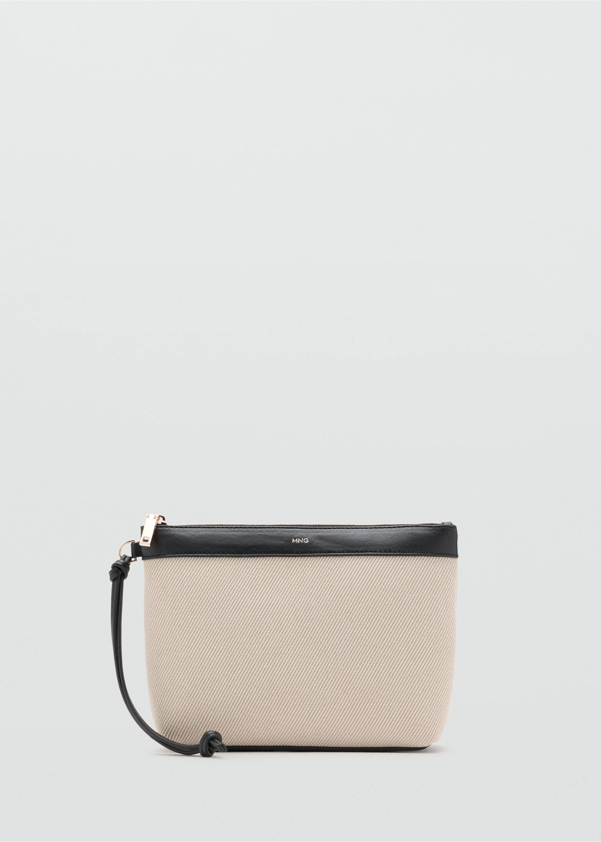 Contrast canvas toiletry bag - Article without model, Off White. Ref: 17081245-00.