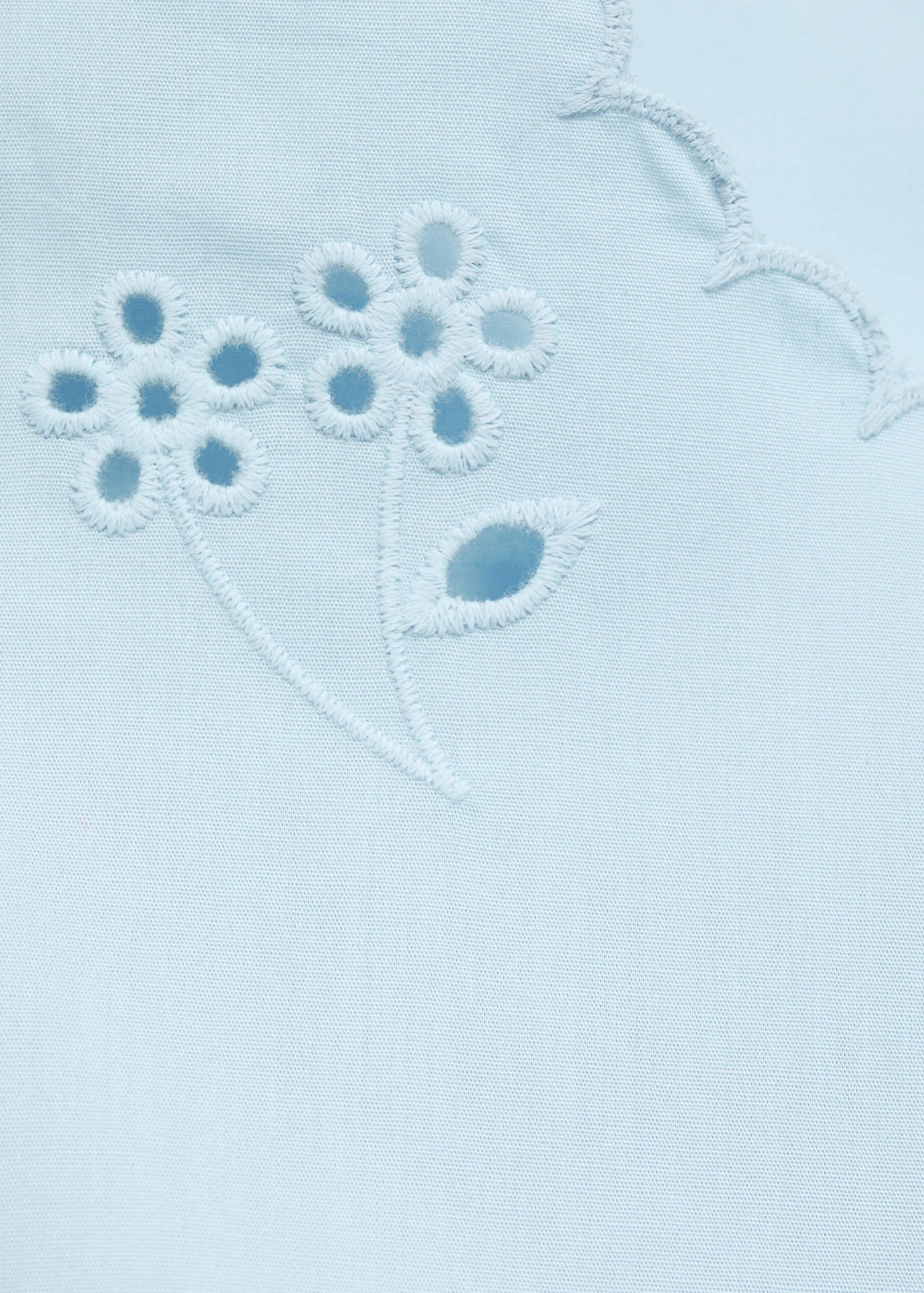 Embroidered crop top - Details of the article 0