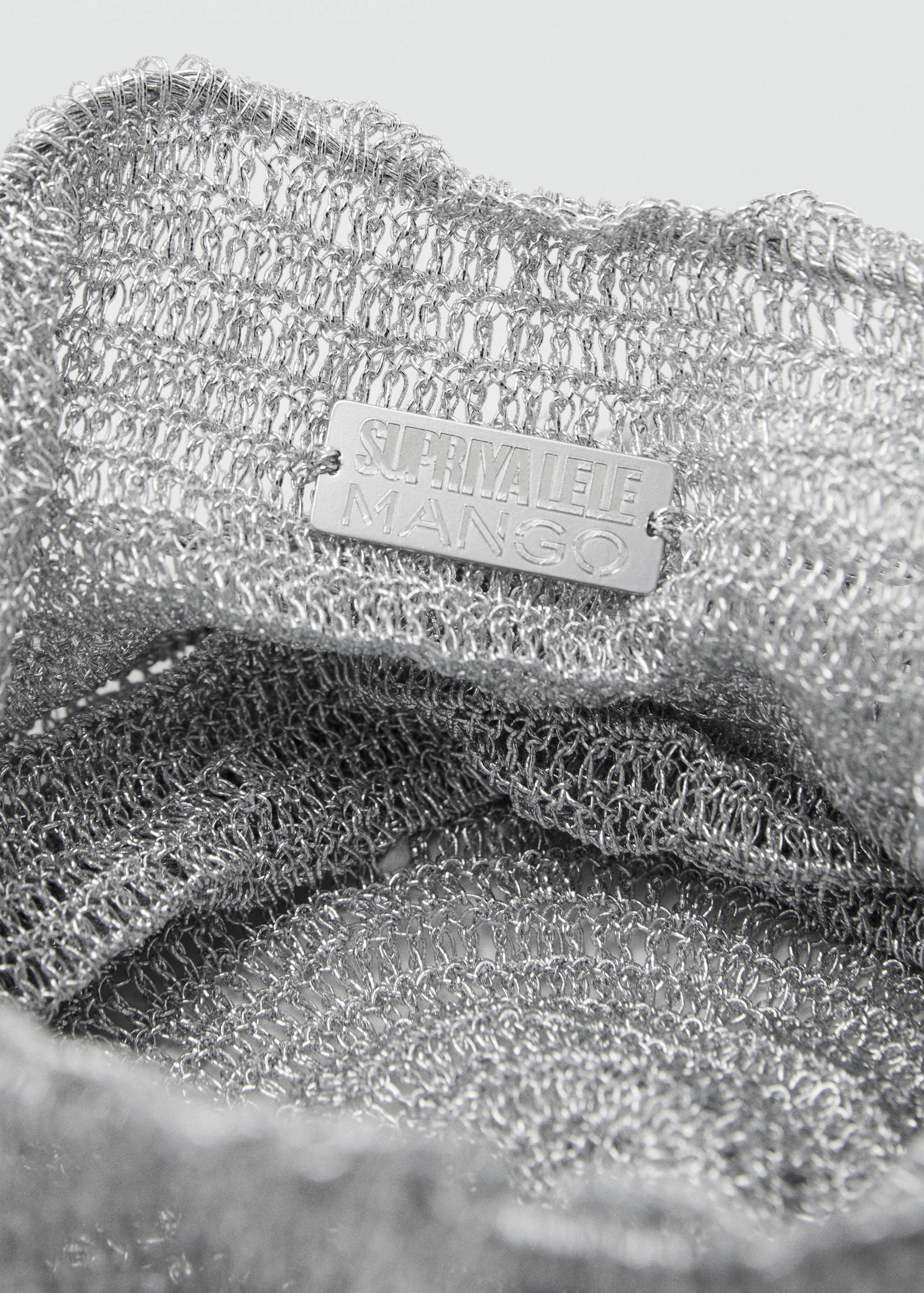 Lurex-Bombonieretasche mit Quaste - Detail des Artikels 2