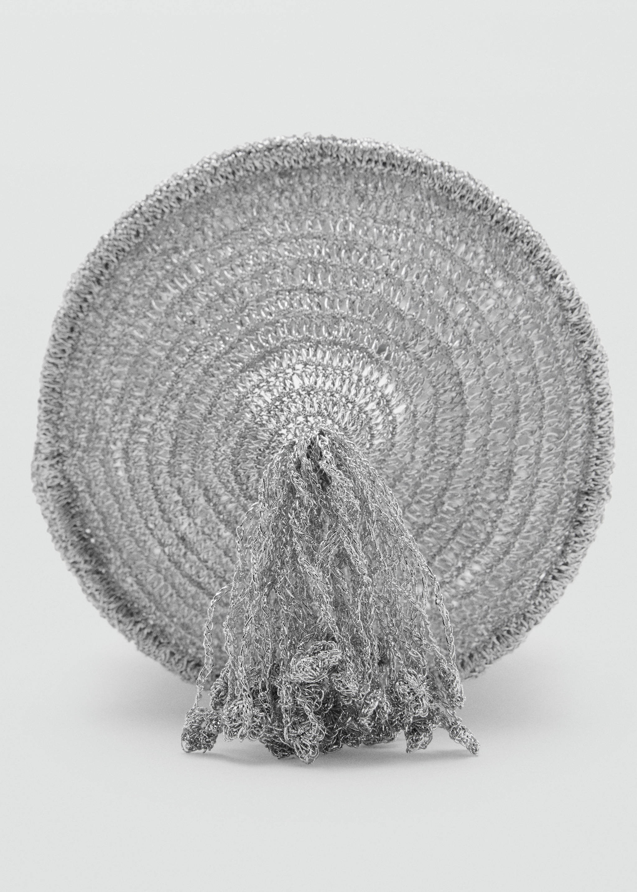 Lurex-Bombonieretasche mit Quaste - Detail des Artikels 3