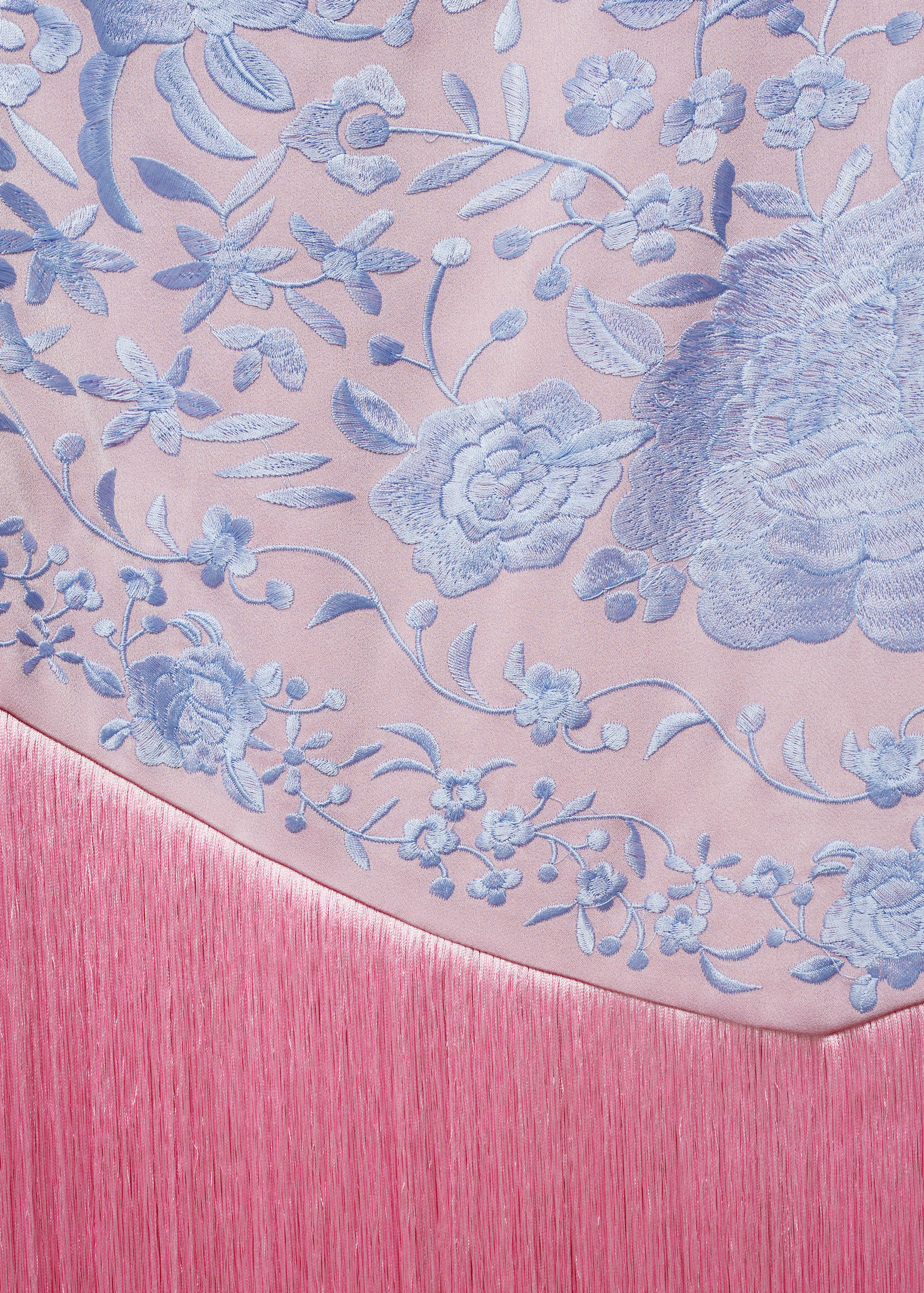 Asymmetrische jurk met borduursels en franjes - Detail van het artikel 0