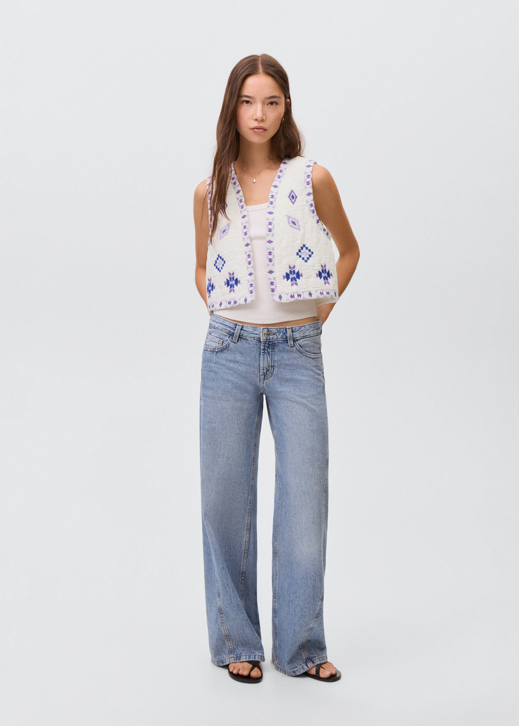 Ethnic embroidered waistcoat - General plane