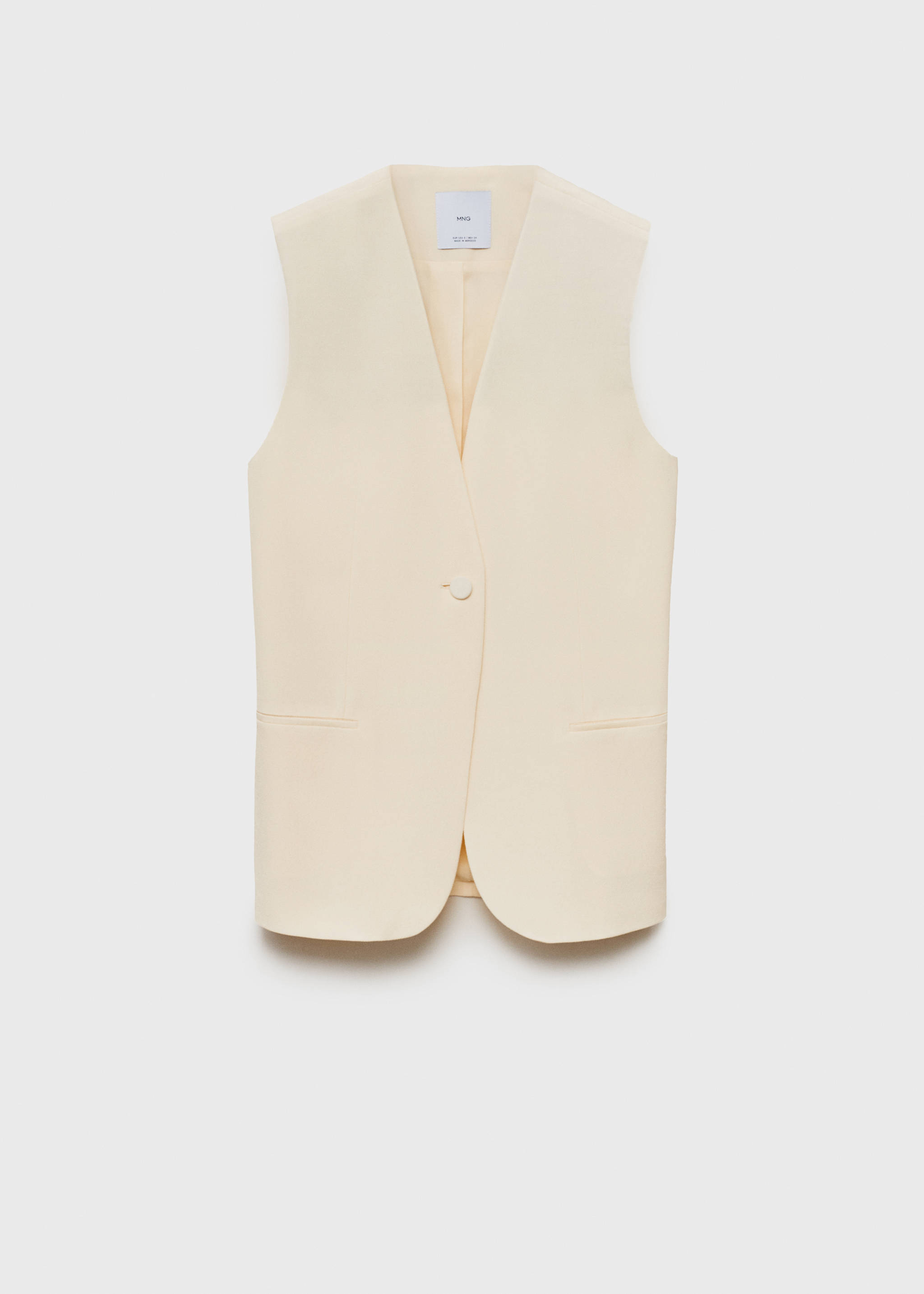 Flowy suit vest - Article without model