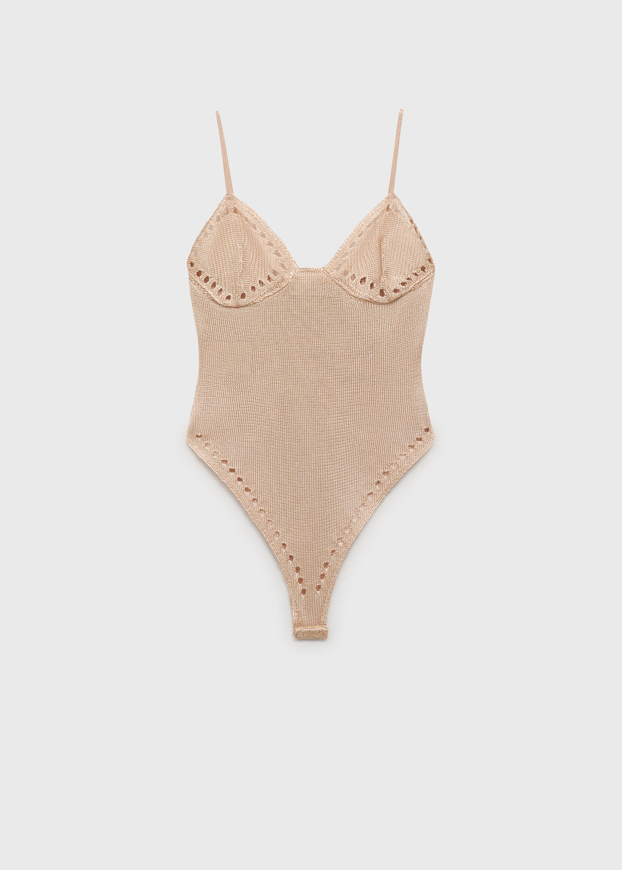 Lurex-Body mit durchbrochenen Details - Artikel ohne Model