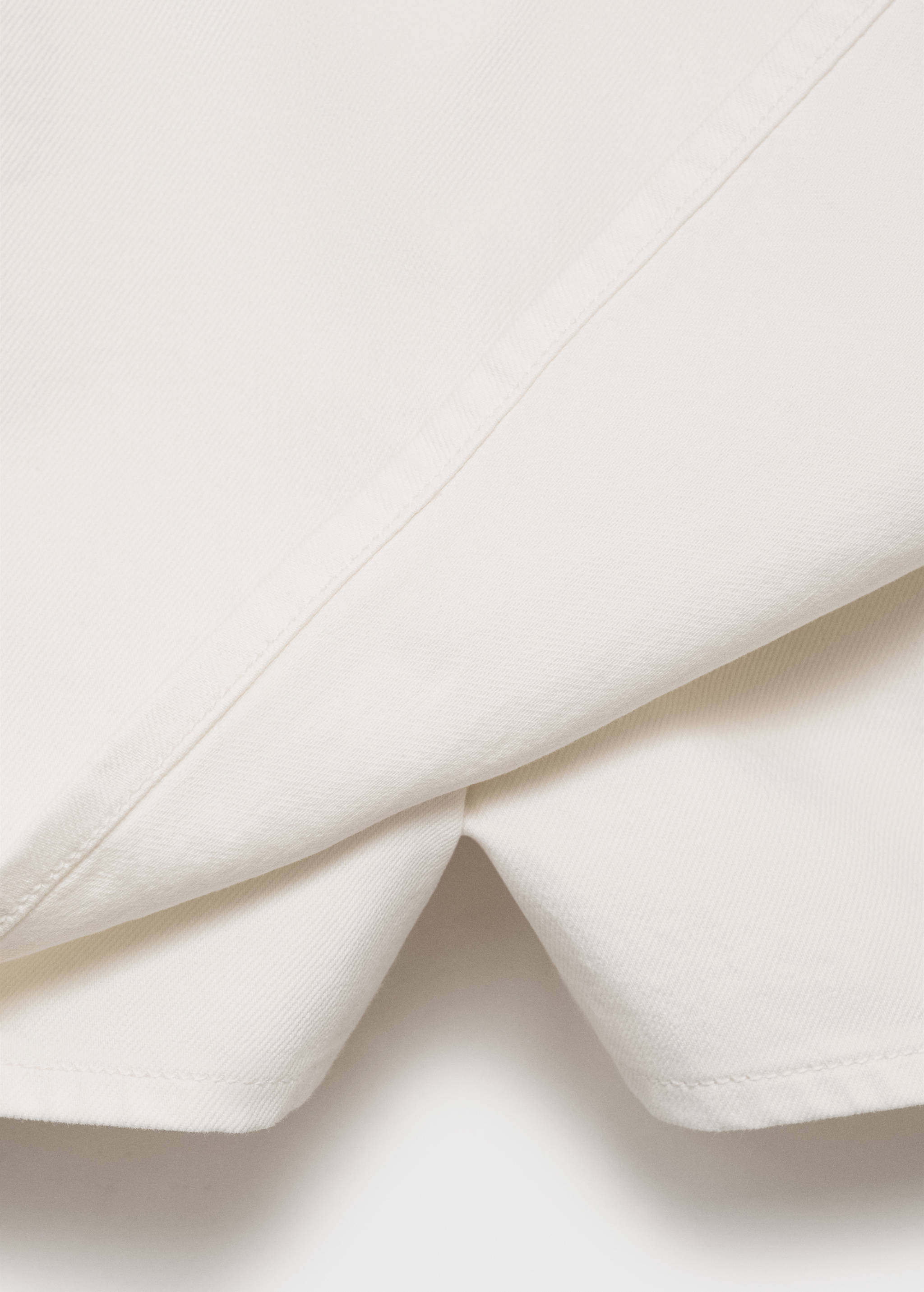 Denim culottes with double belt - Details of the article 0