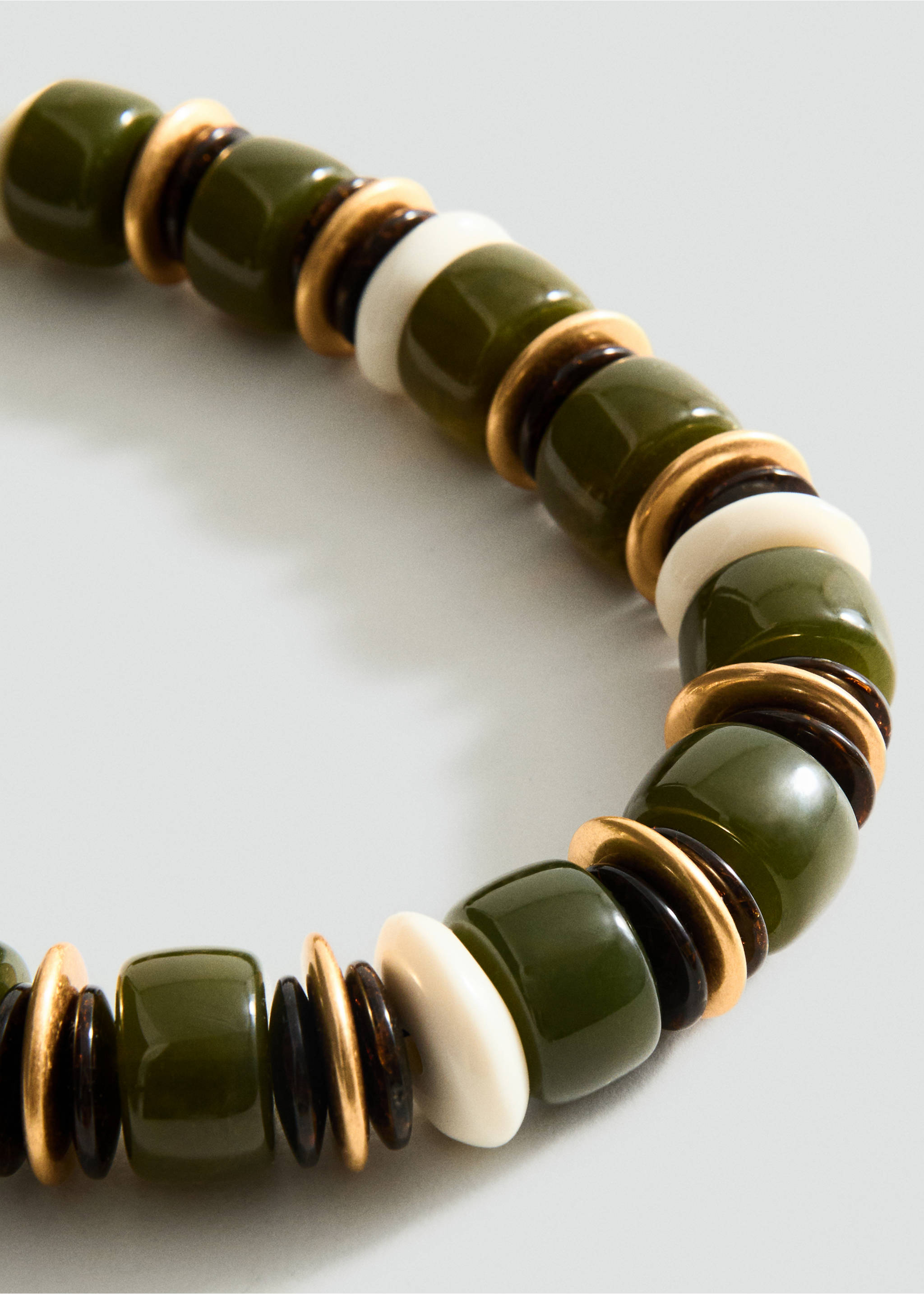 Collar bolas combinadas - Plano medio, Verde pastel. Ref: 17081274-00.