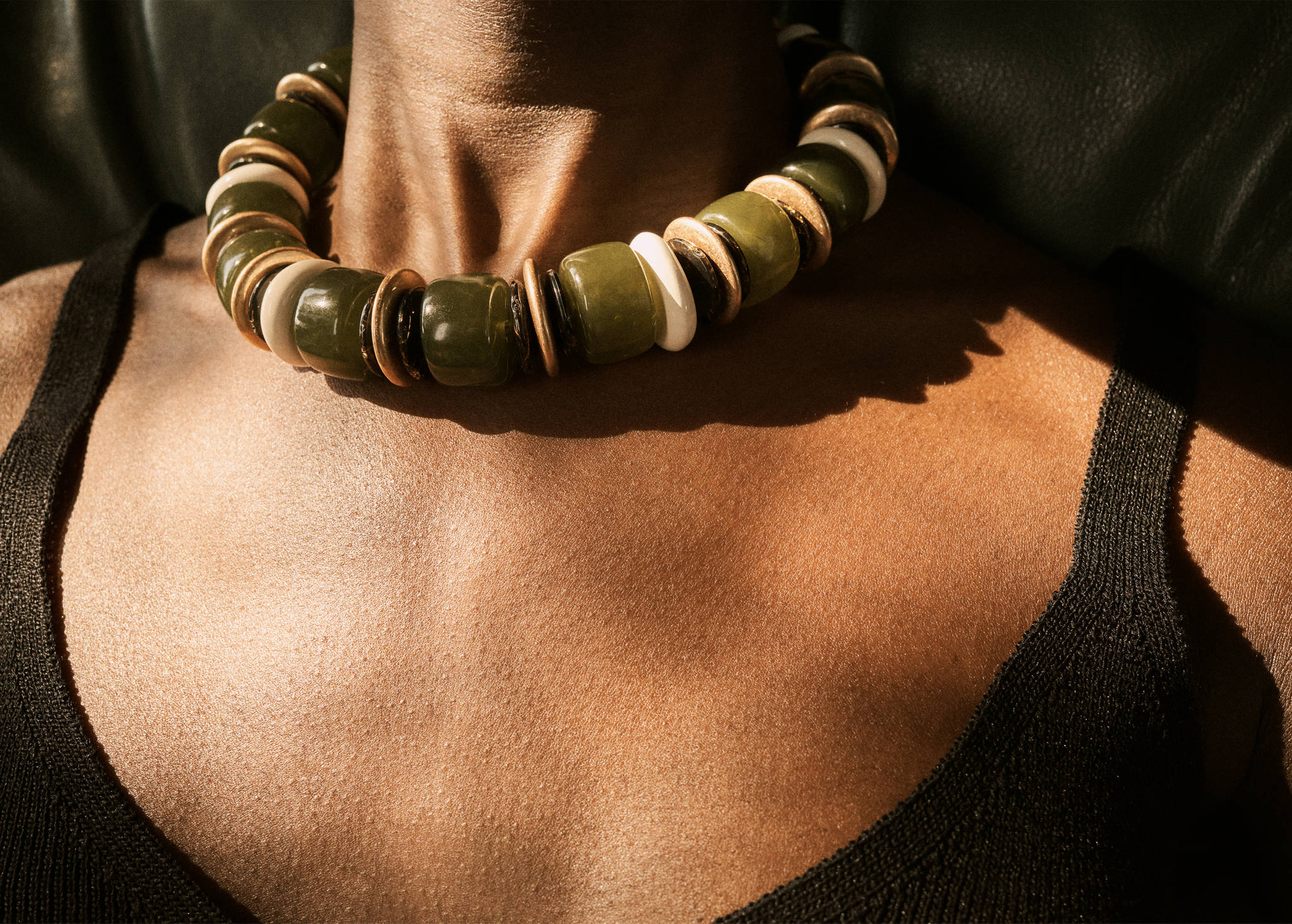 Combined ball necklace - Panoramic plane