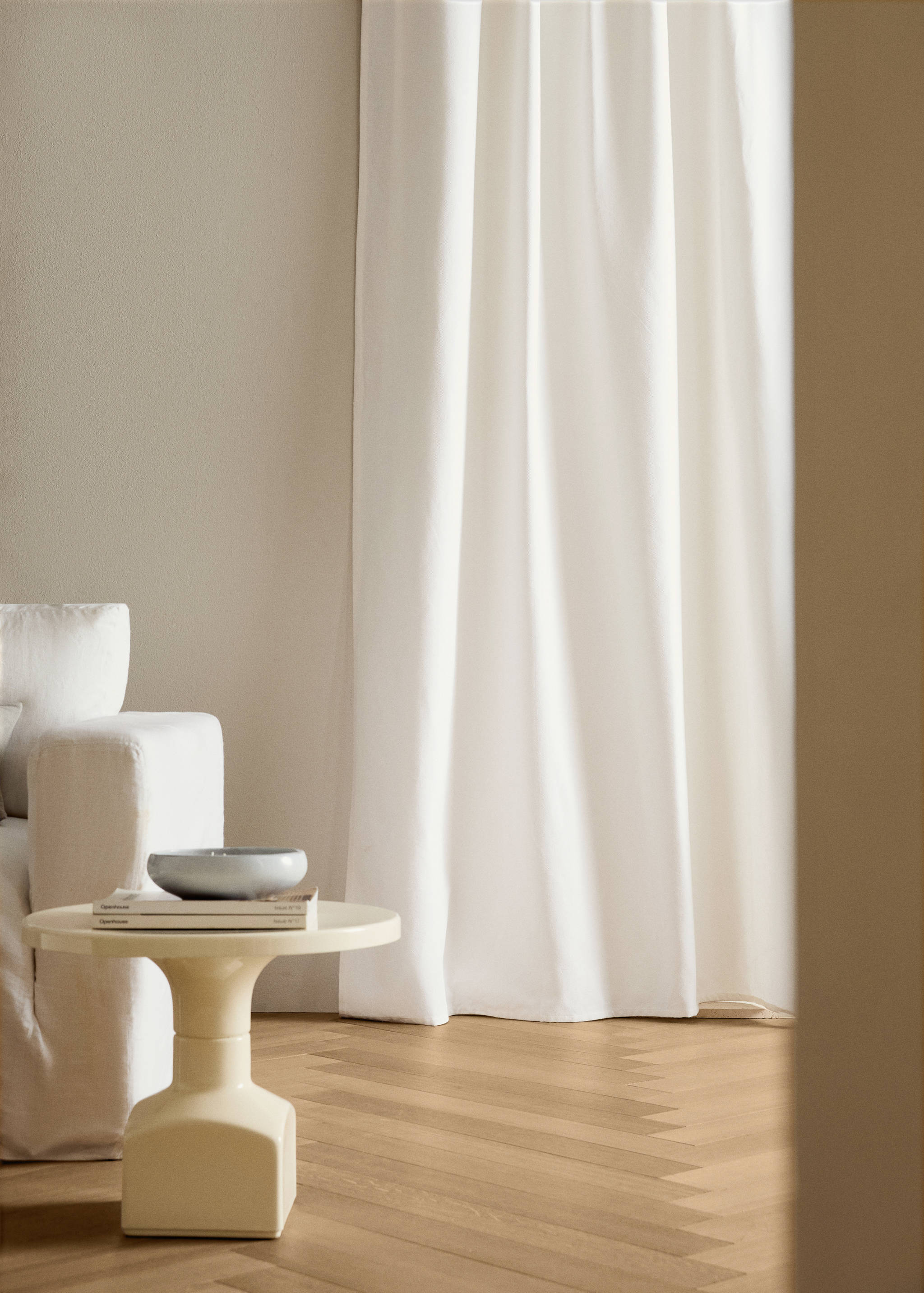 Cortina algodón canvas opacidad alta - Plano general