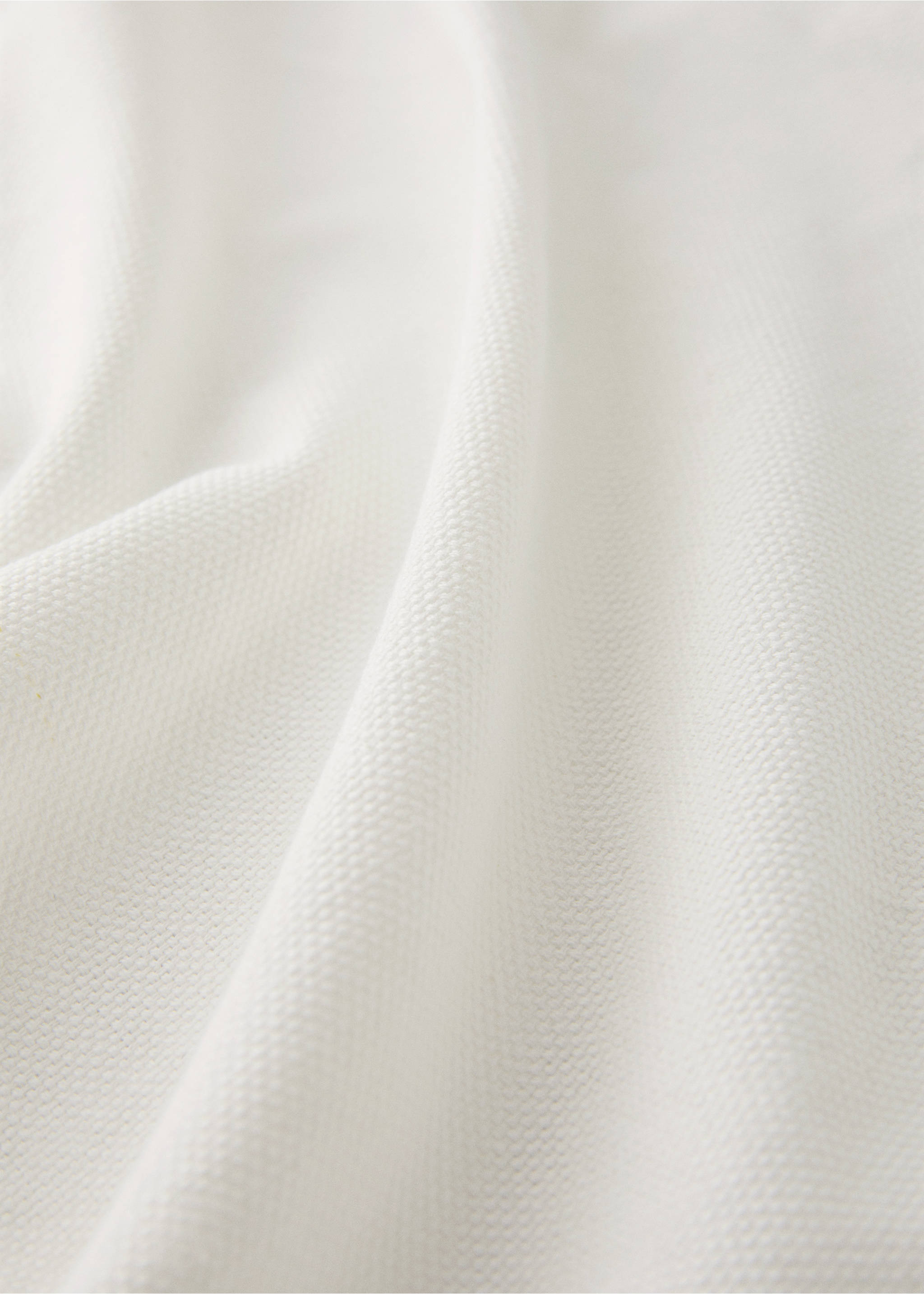 Magas átlátszatlanságú len-pamut függöny - A termék adatai 1, Fehér. Ref: 17081278-00.