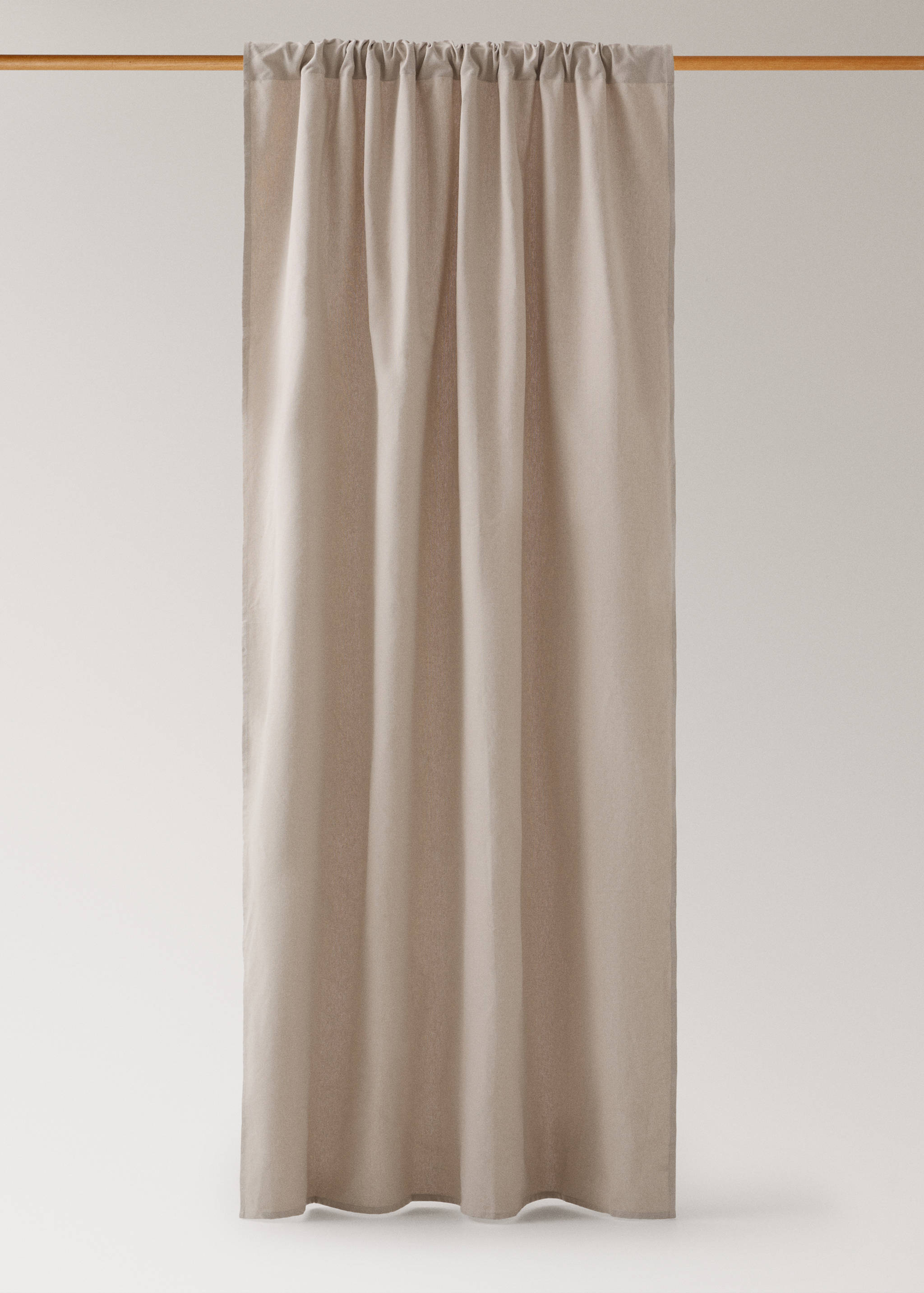 Cotton canvas design high-opacity curtain - Article without model