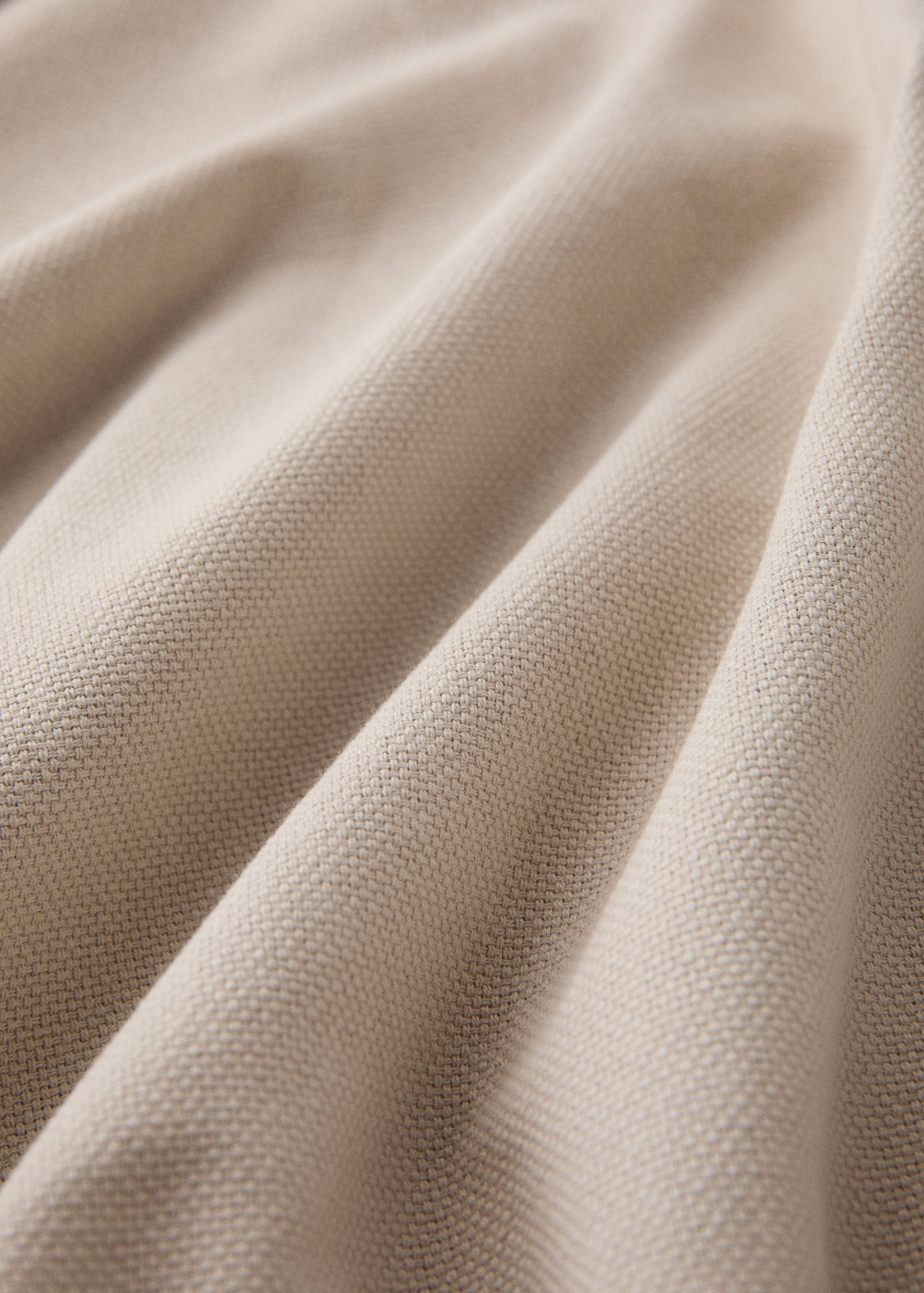 Cotton canvas design high-opacity curtain - Details of the article 1