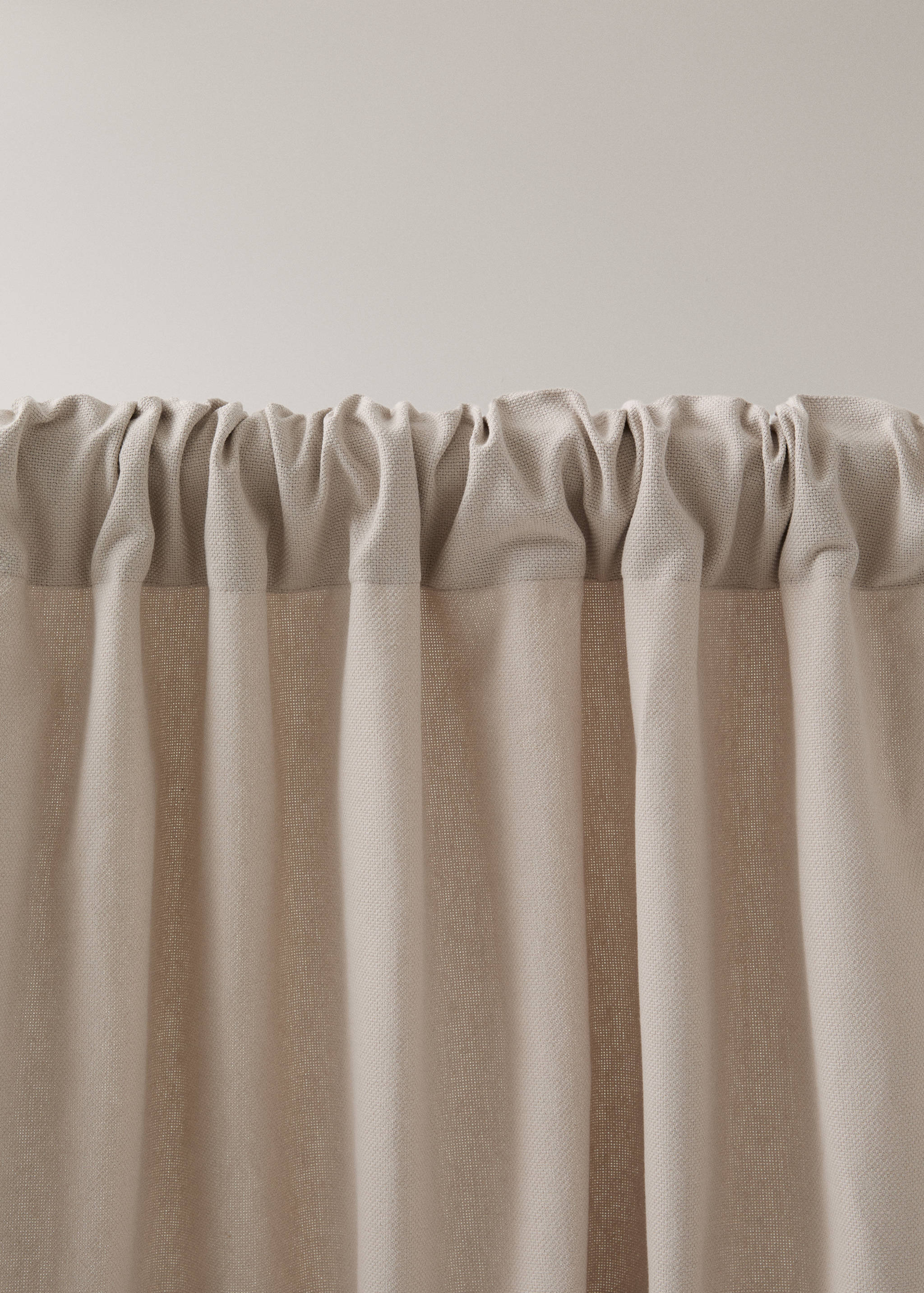 Cotton canvas design high-opacity curtain - Details of the article 2