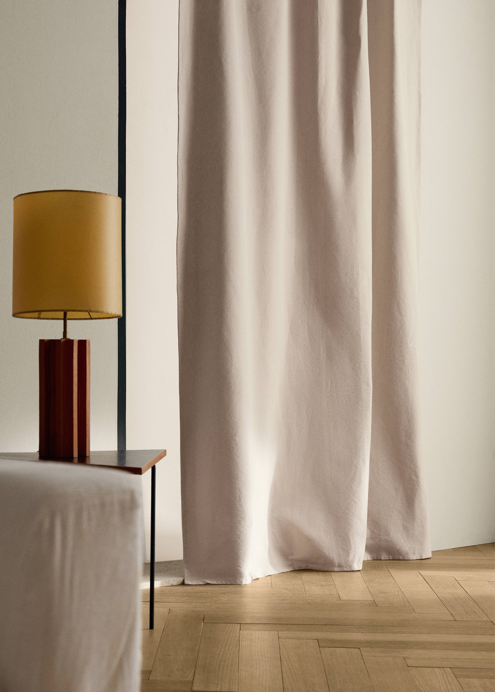 Cotton canvas design high-opacity curtain - General plane