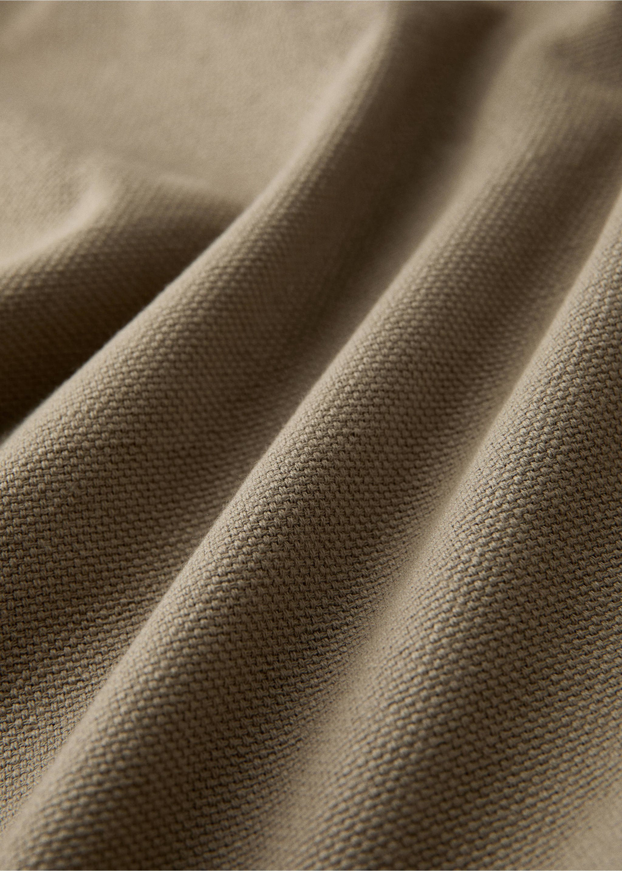 Magas átlátszatlanságú len-pamut függöny - A termék adatai 1, Közepes barna. Ref: 17081278-00.