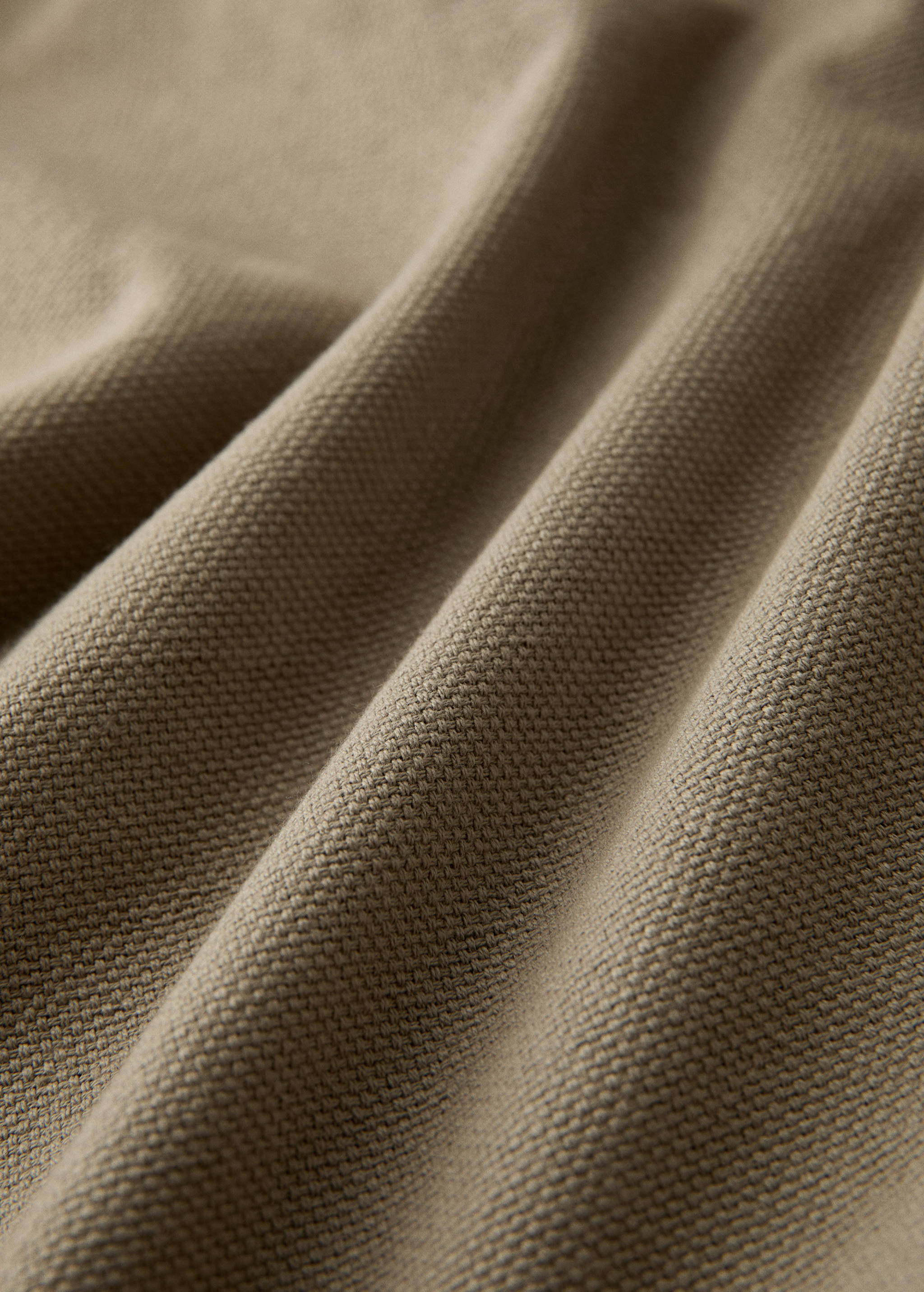 Cotton canvas design high-opacity curtain - Details of the article 1