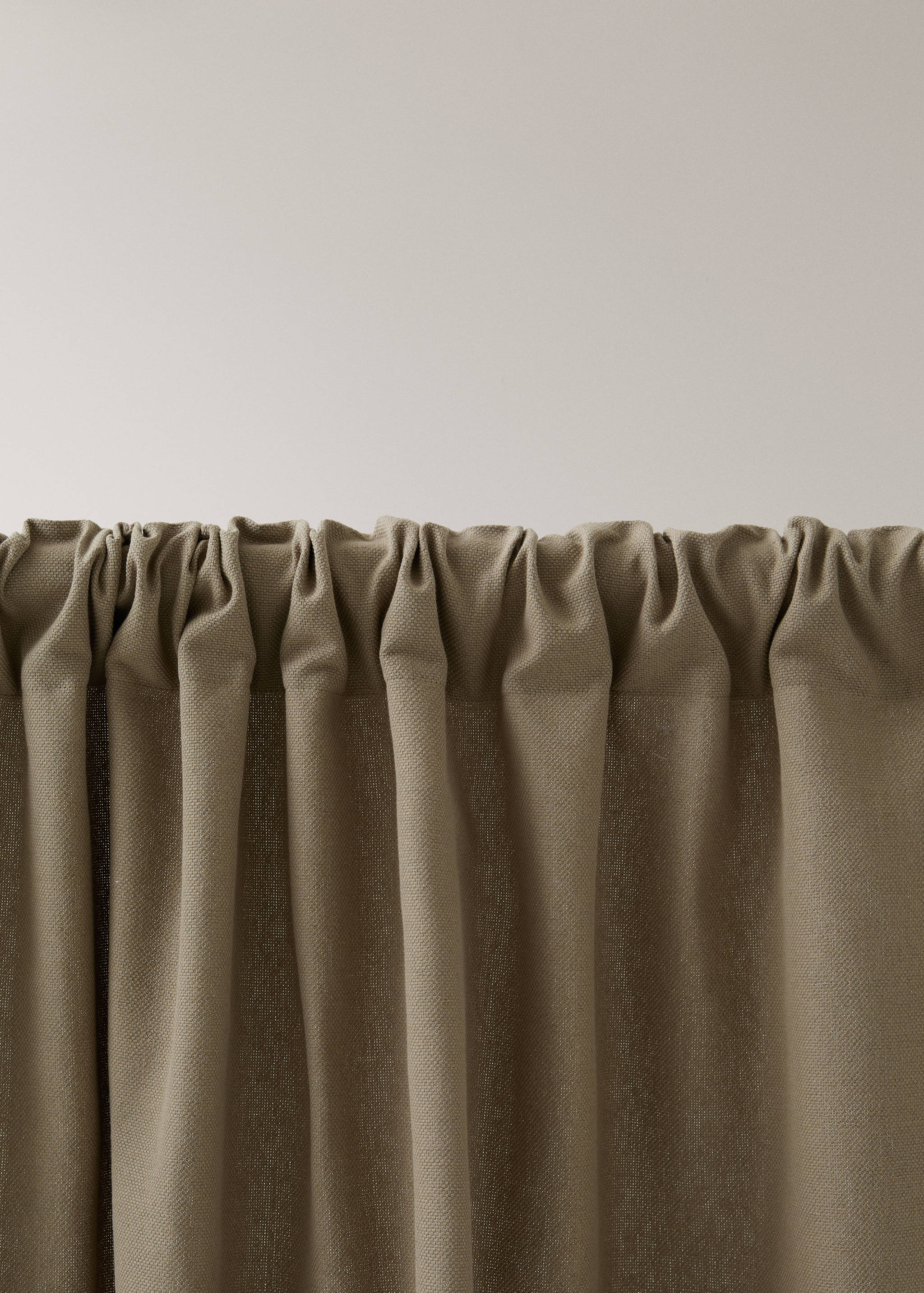 Cotton canvas design high-opacity curtain - Details of the article 2
