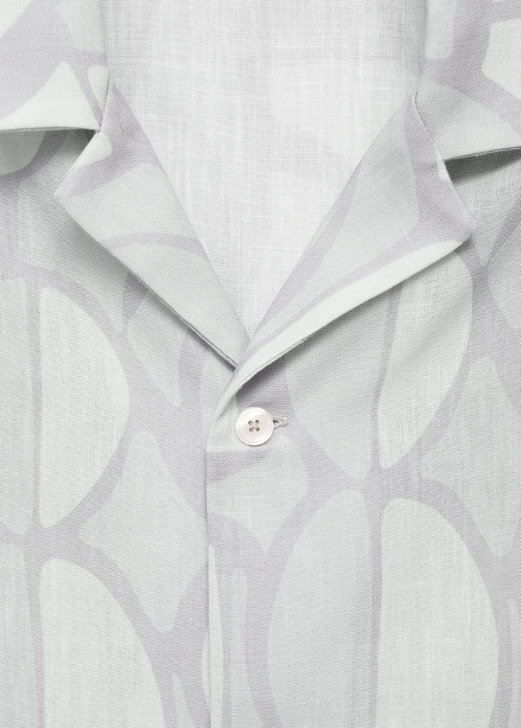 Printed short-sleeved shirt — Sky Blue