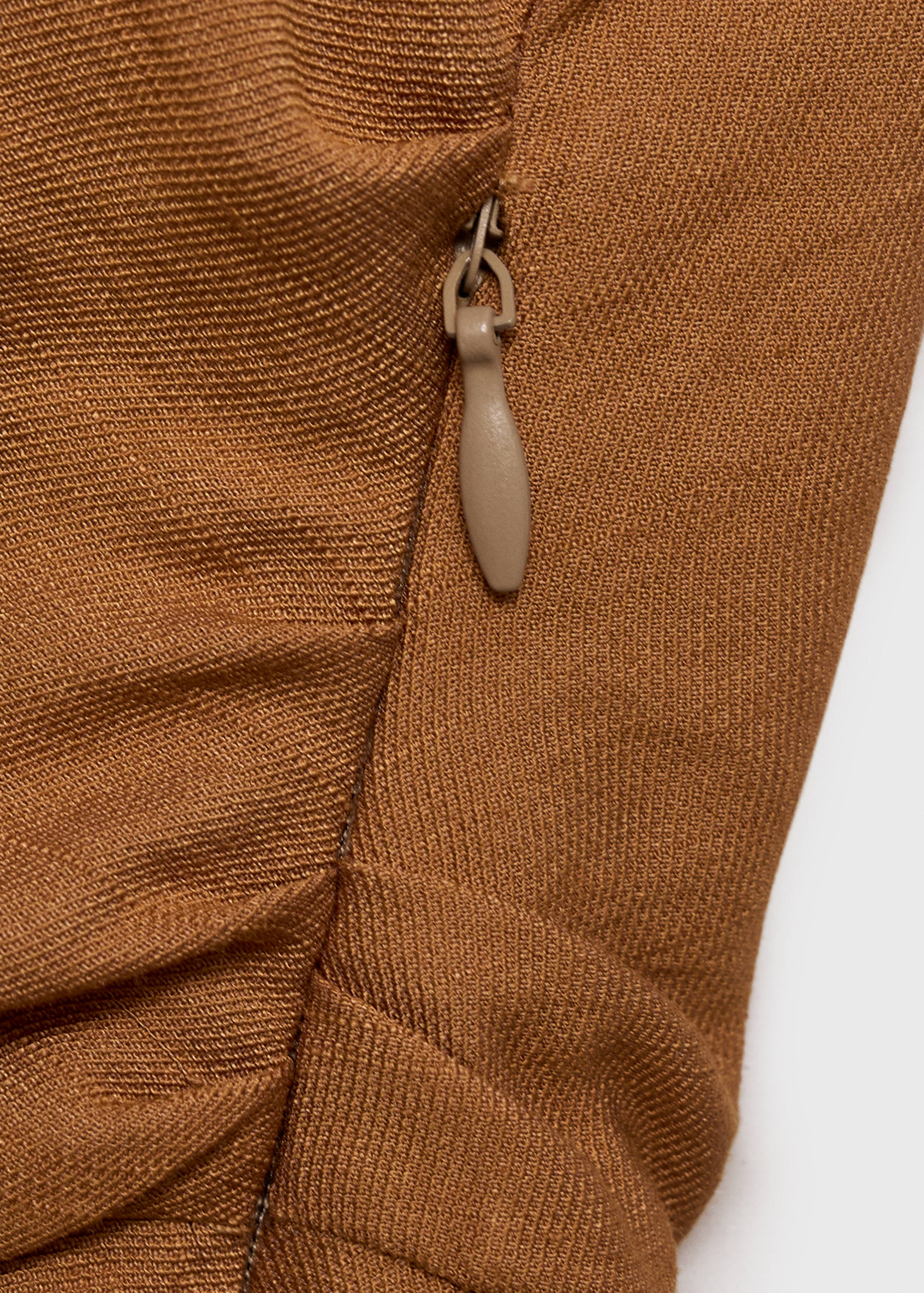 Asymmetric draped gown - Details of the article 0