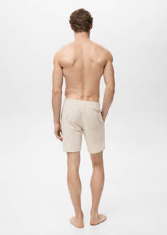 Basic drawstring swimsuit — Sand 3