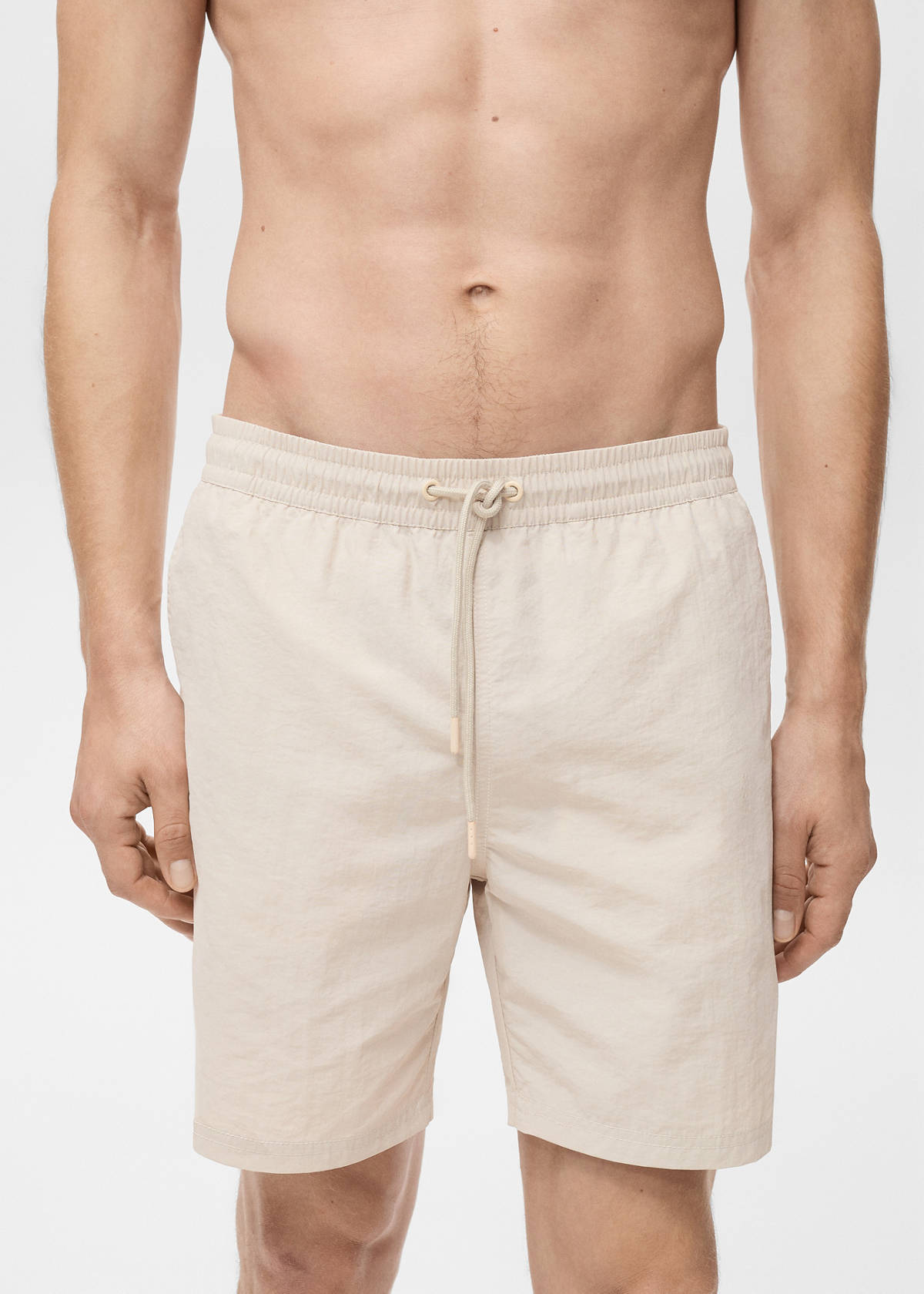 Basic drawstring swimsuit — Sand