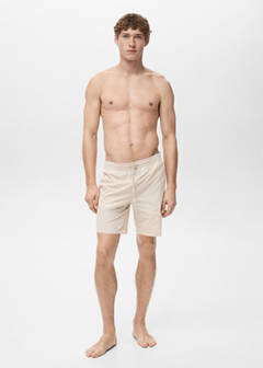 Basic drawstring swimsuit — Sand 7