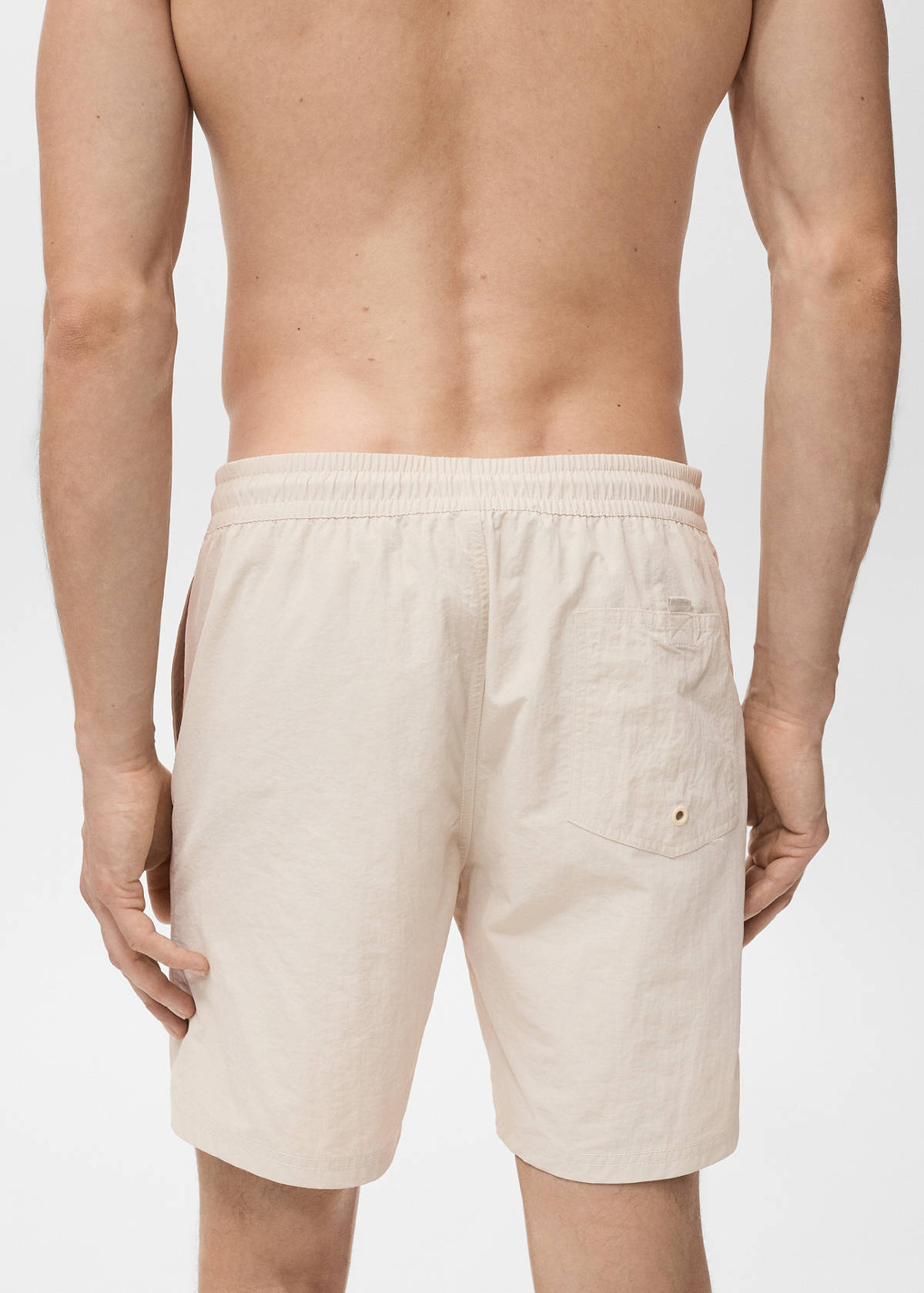Basic drawstring swimsuit — Sand