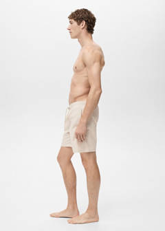 Basic drawstring swimsuit — Sand 5
