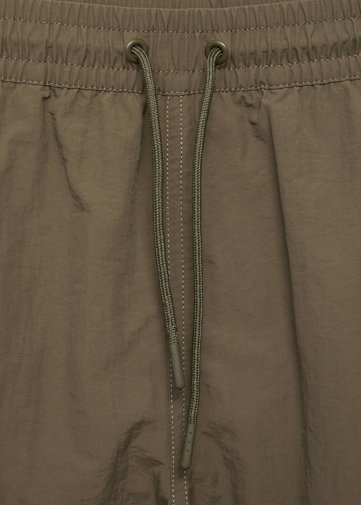 Basic drawstring swimsuit — Khaki