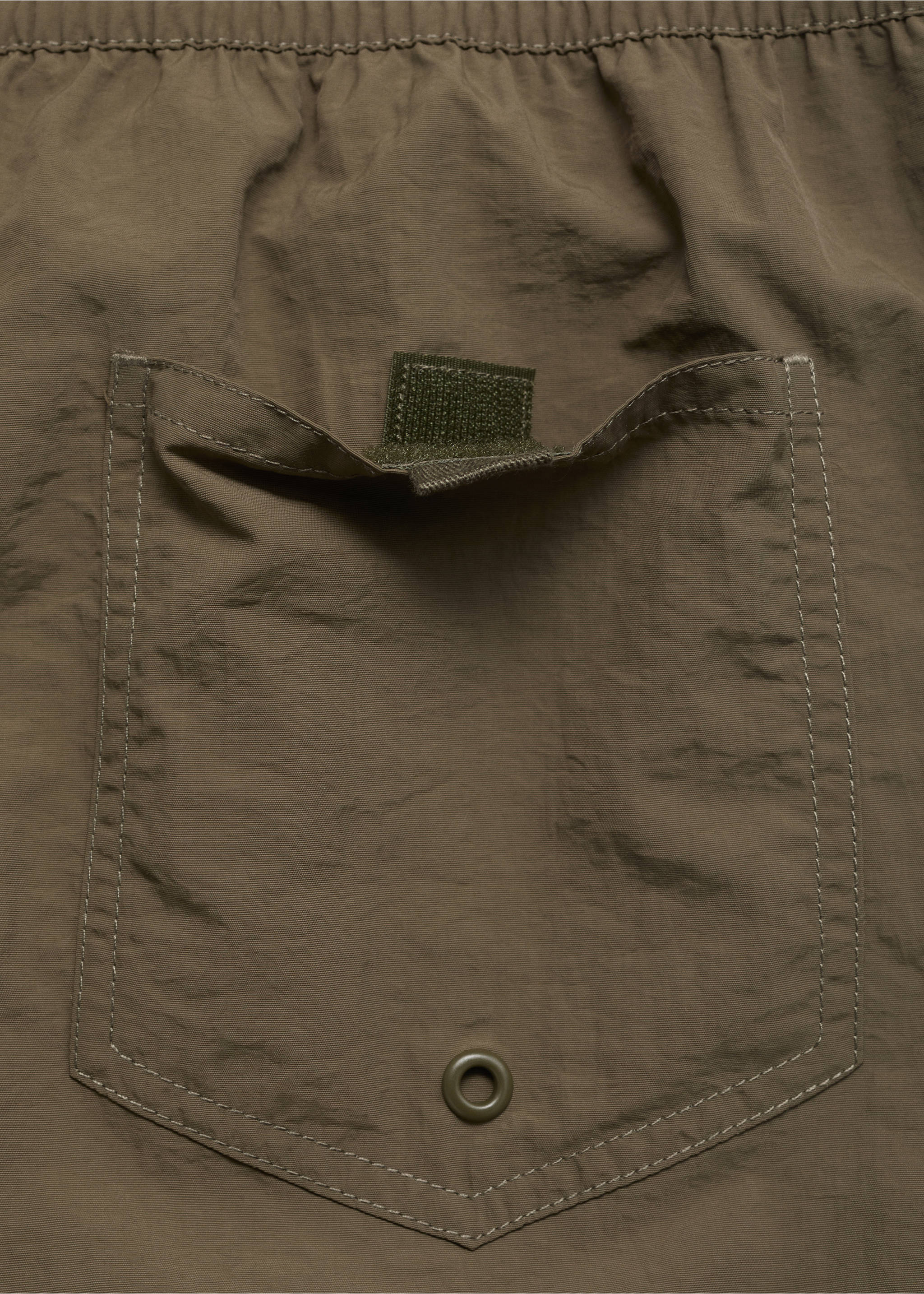 Bañador básico cordón - Detalle del artículo 0, Khaki. Ref: 17081289-00.