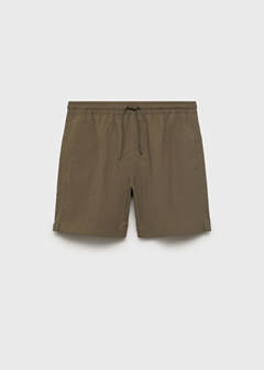 Basic drawstring swimsuit — Khaki 9