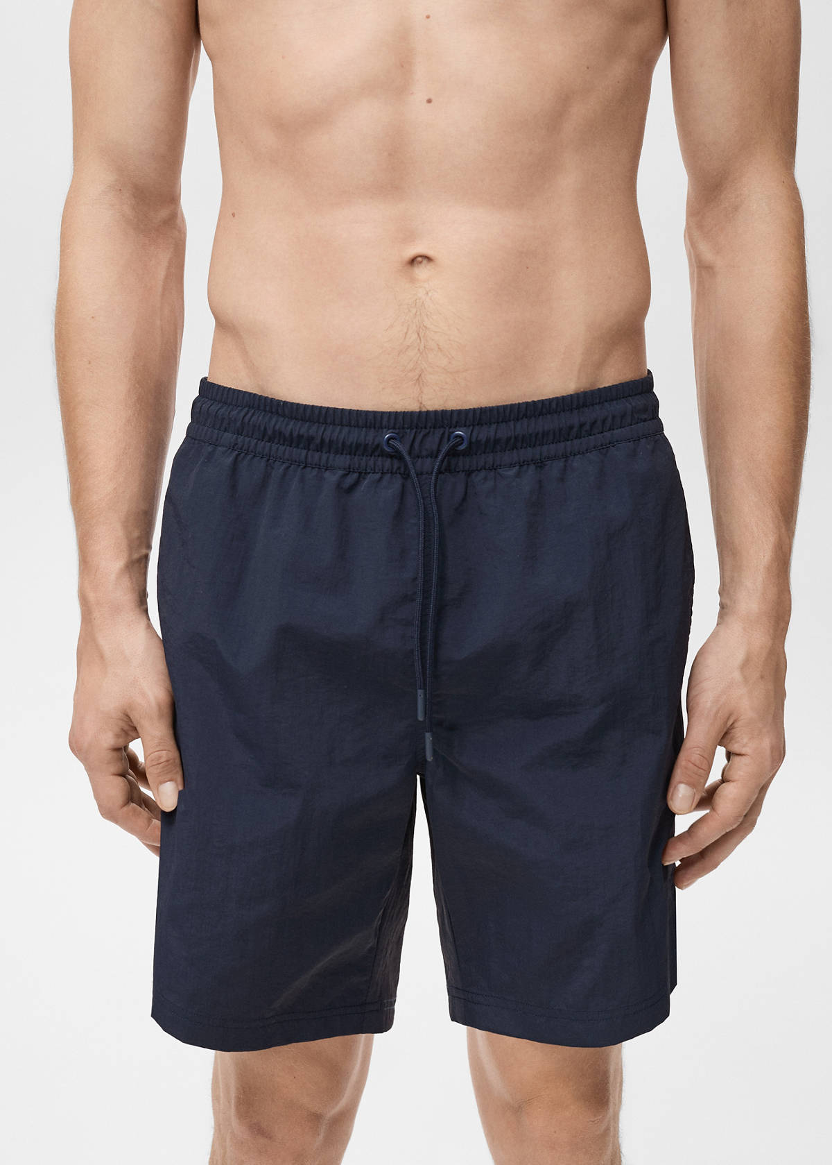 Basic drawstring swimsuit — Dark Navy