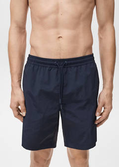 Basic drawstring swimsuit — Dark Navy 4