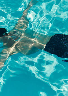 Basic drawstring swimsuit — Dark Navy 8