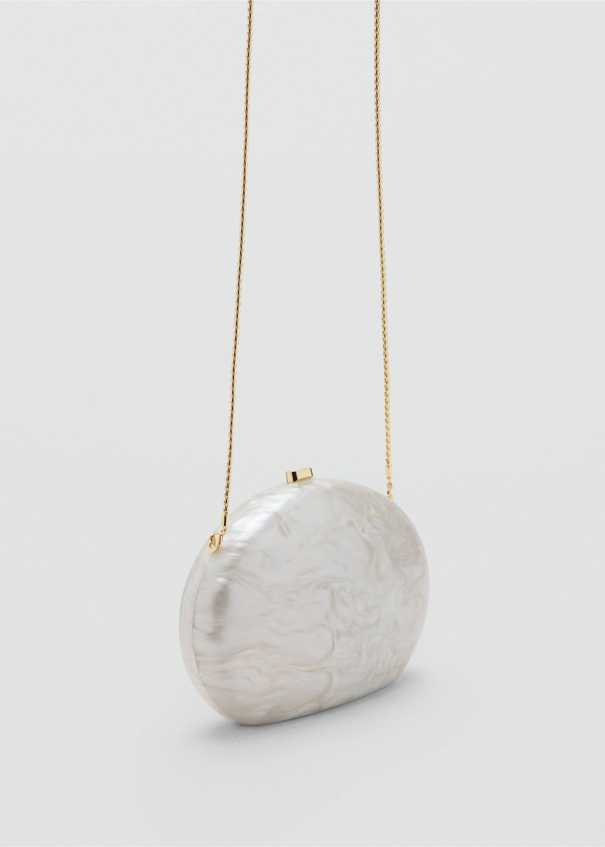 Pochette ovale - Plan moyen, Ivoire. Ref: 17081292-00.