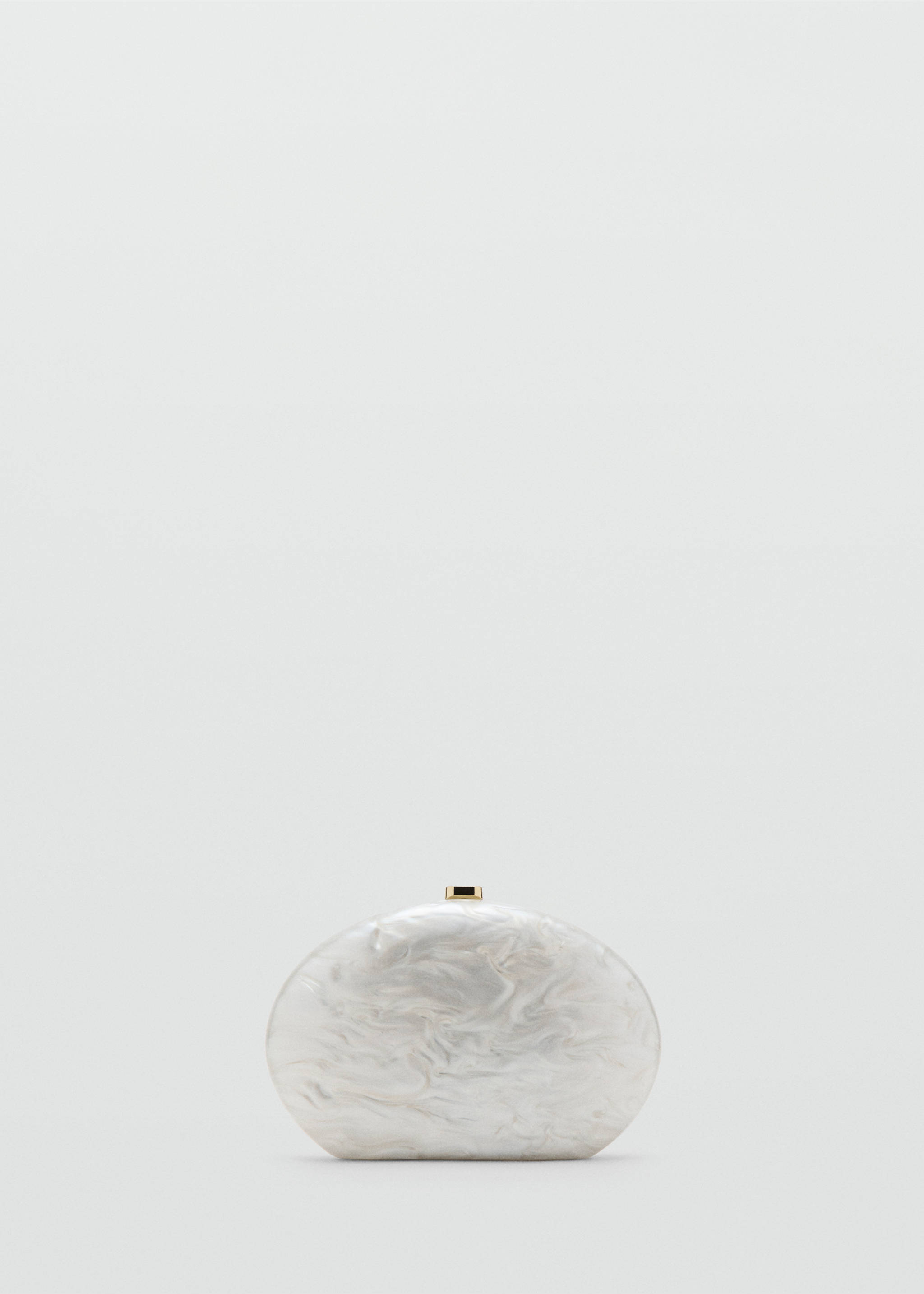 Oval clutch bag - Article without model, Ivory White. Ref: 17081292-00.
