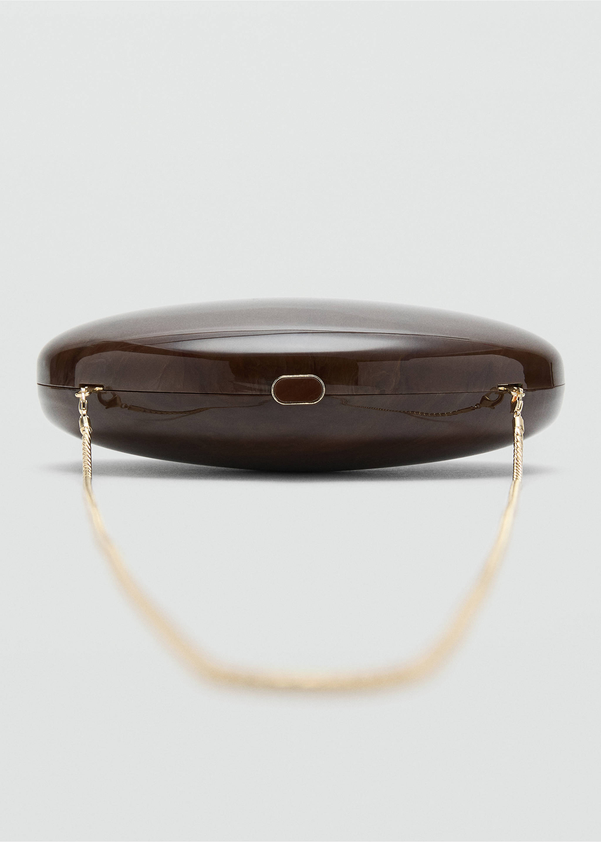 Pochette ovale - Détail de l'article 2, Chocolat. Ref: 17081292-00.