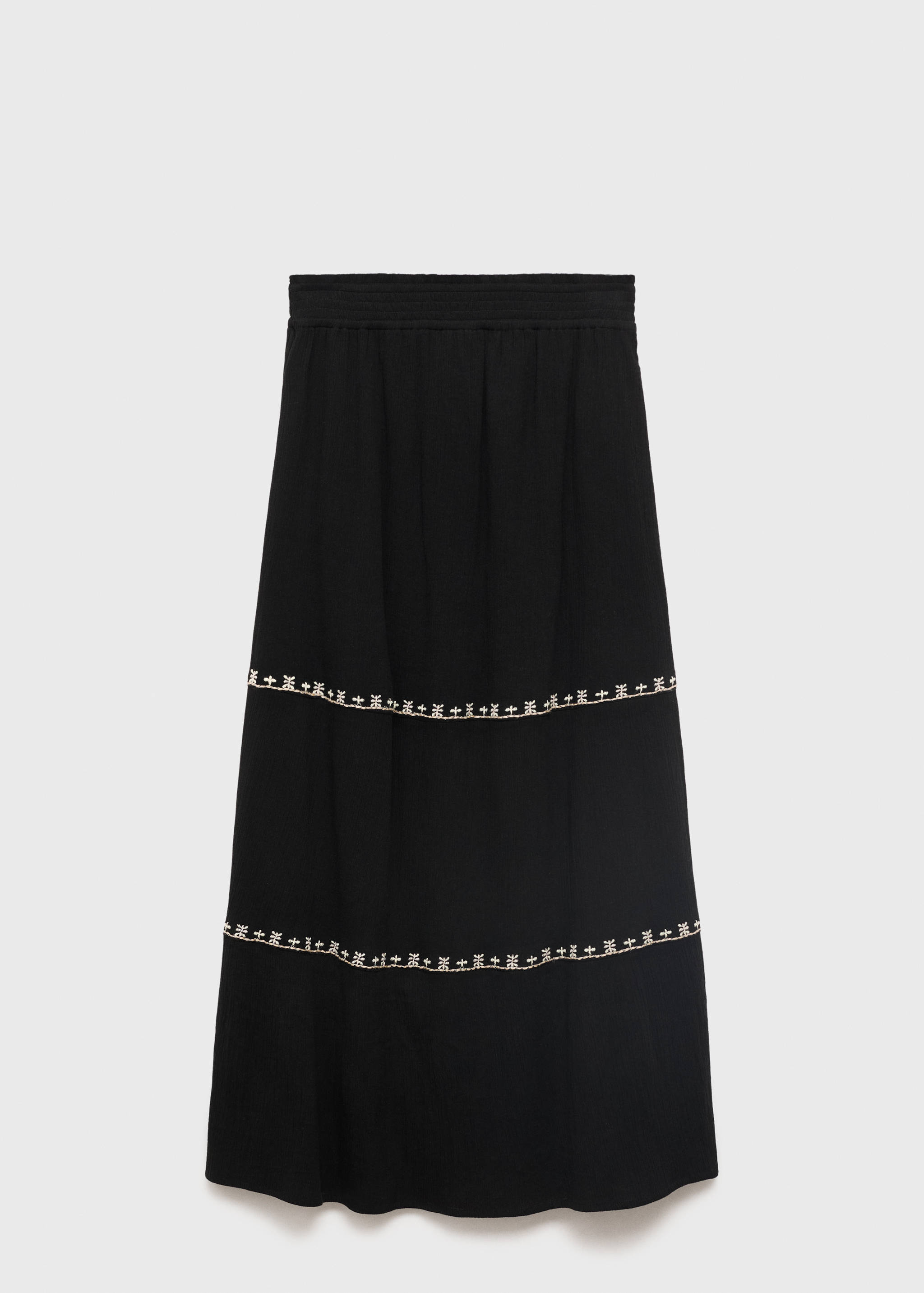 Embroidered long skirt - Article without model