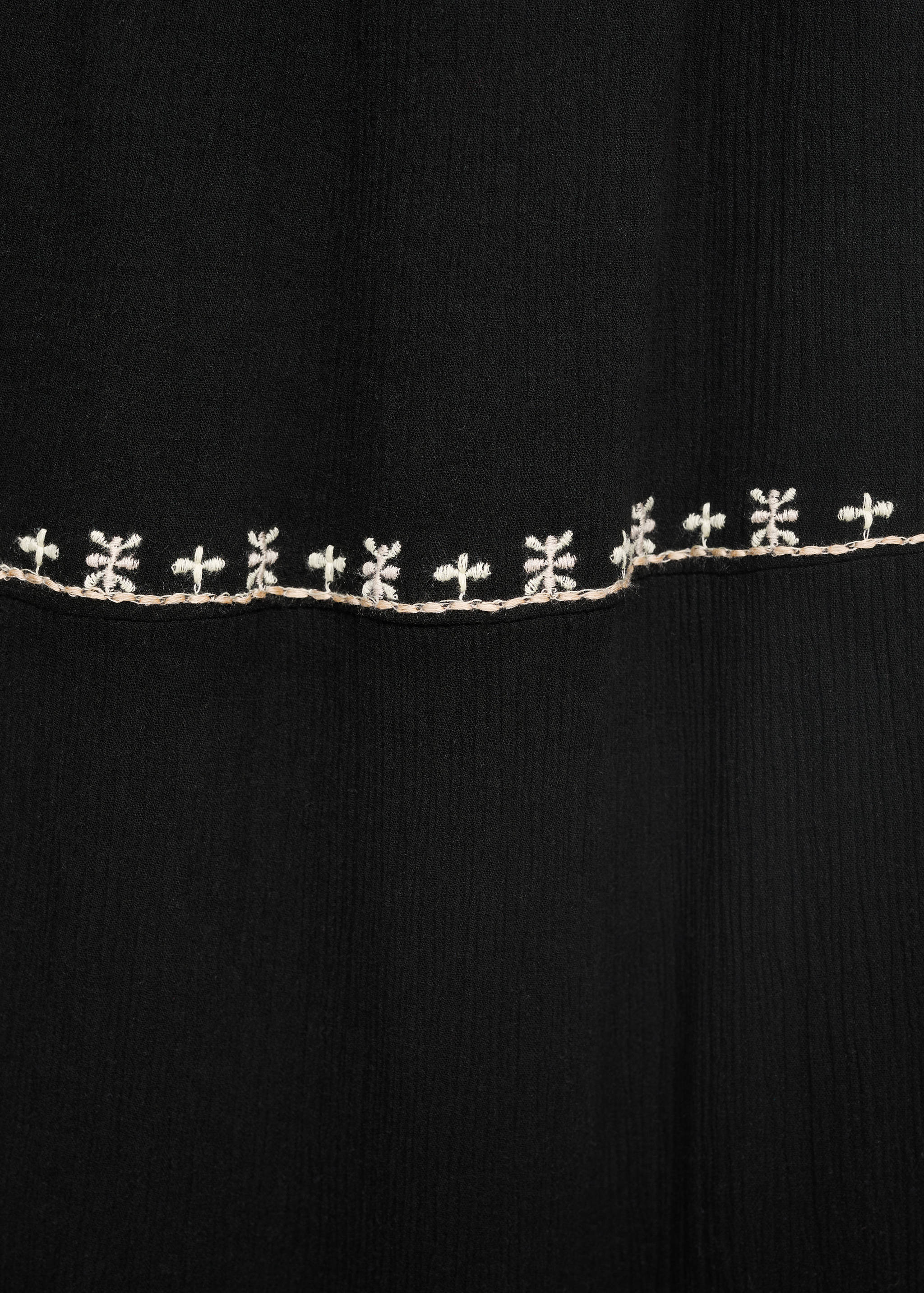 Embroidered long skirt - Details of the article 0