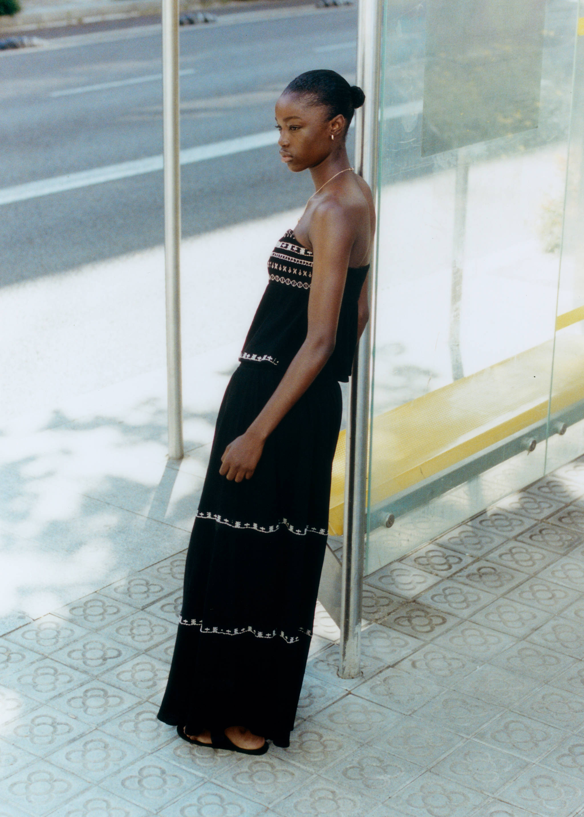 Embroidered long skirt - Details of the article 5