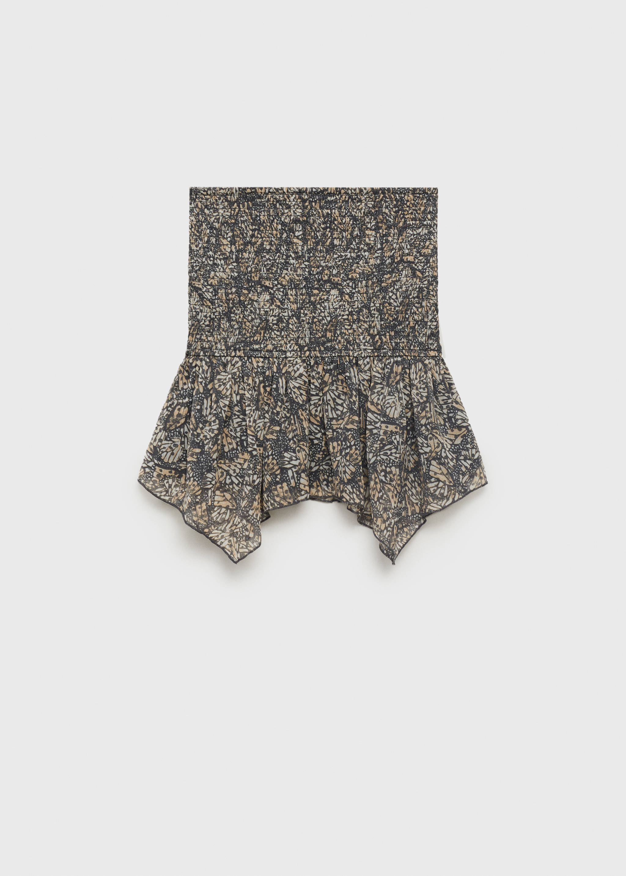 Asymmetrical printed skirt - Article without model