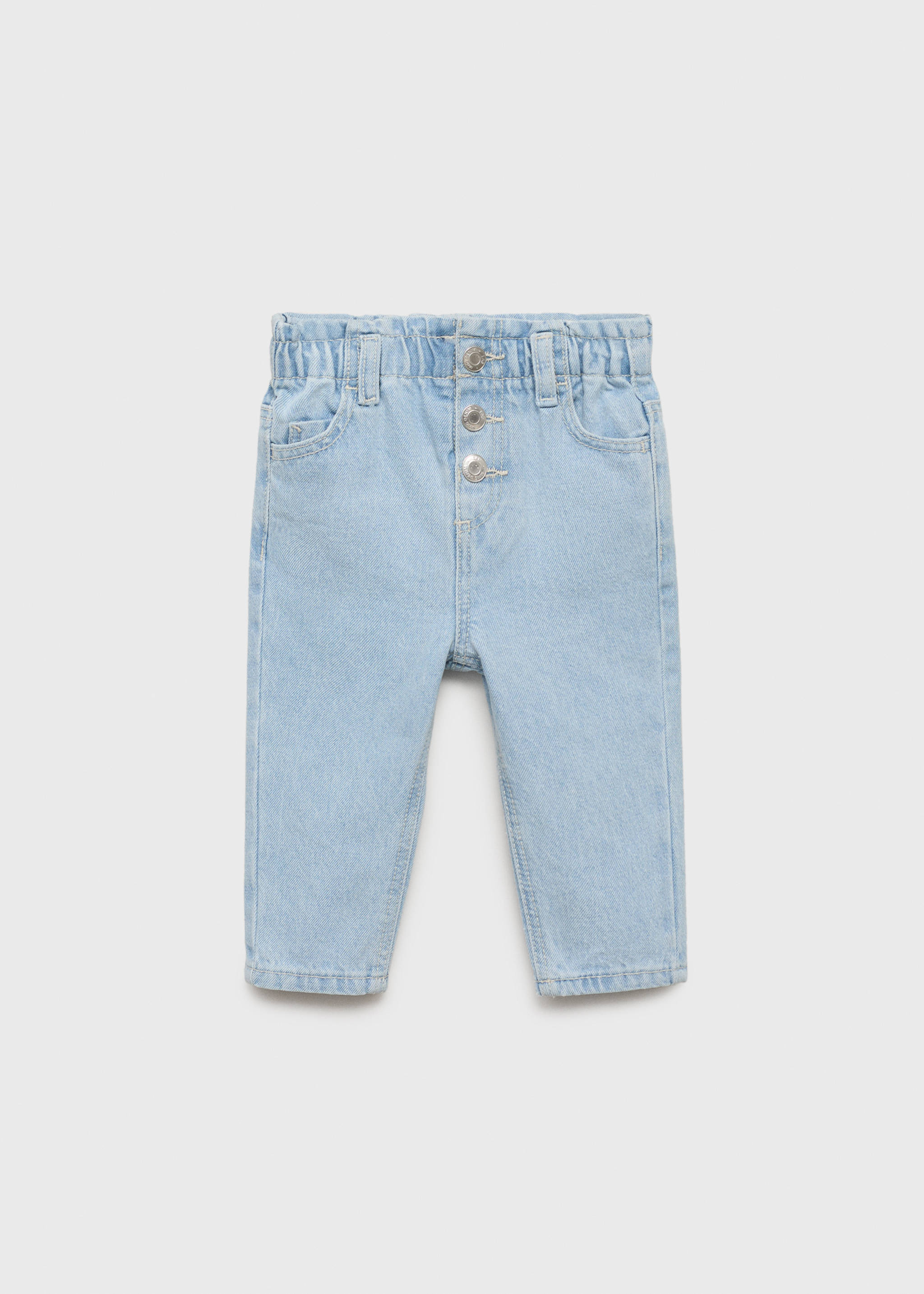 Paper bag jeans with buttons - Article without model