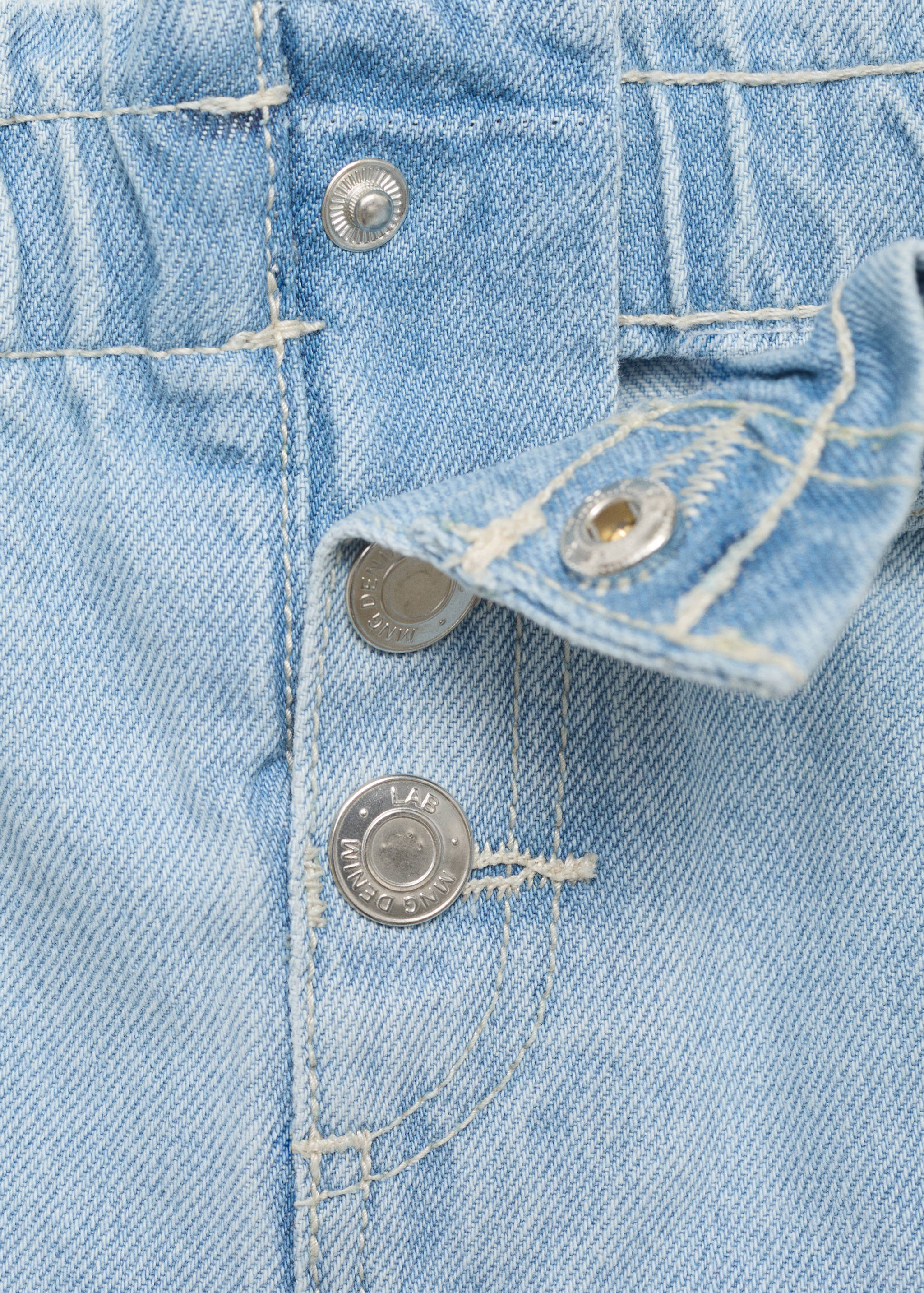 Paper bag jeans with buttons - Details of the article 8