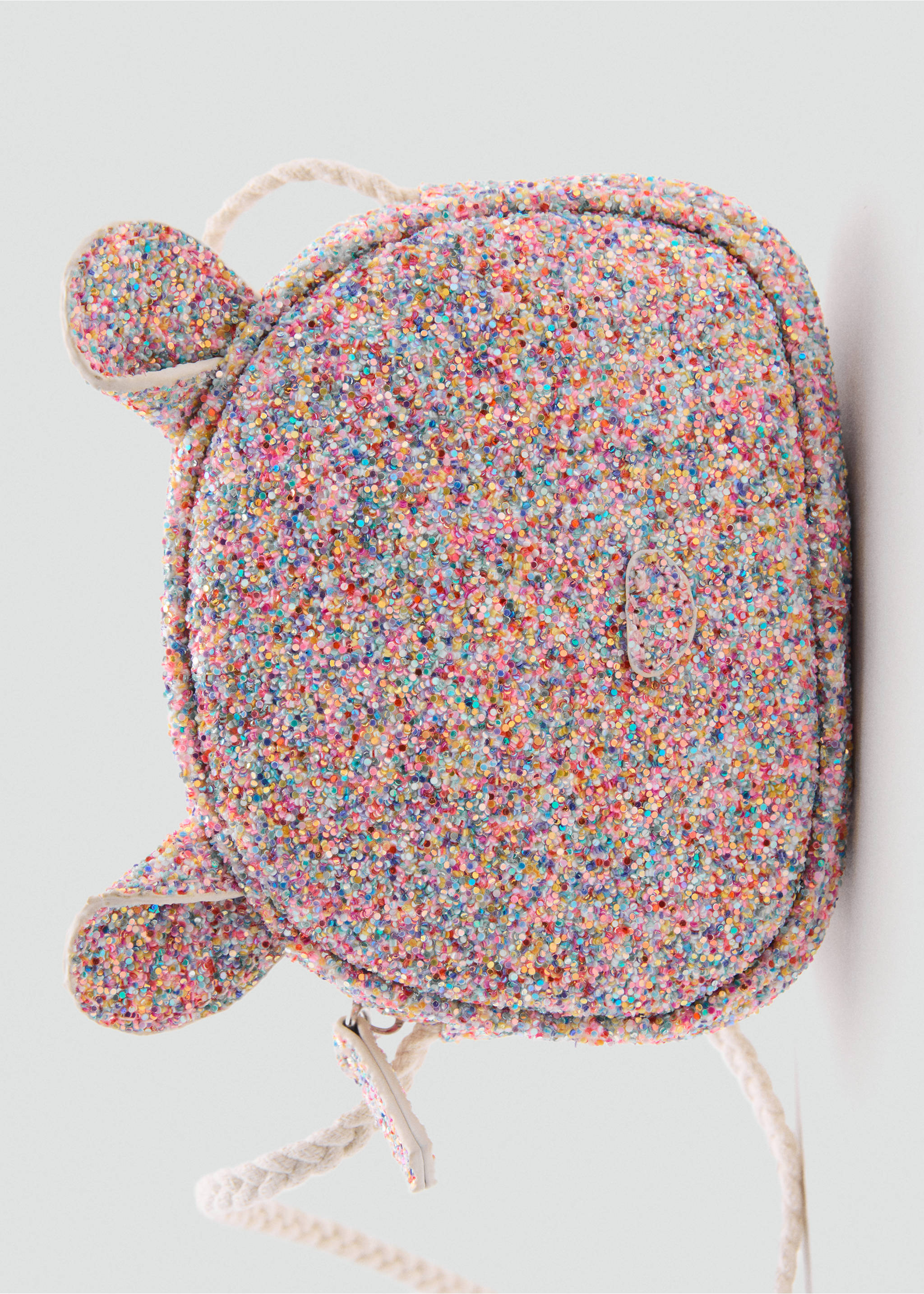 Sequin ear bag - Details of the article 2, Pink. Ref: 17081519-00.