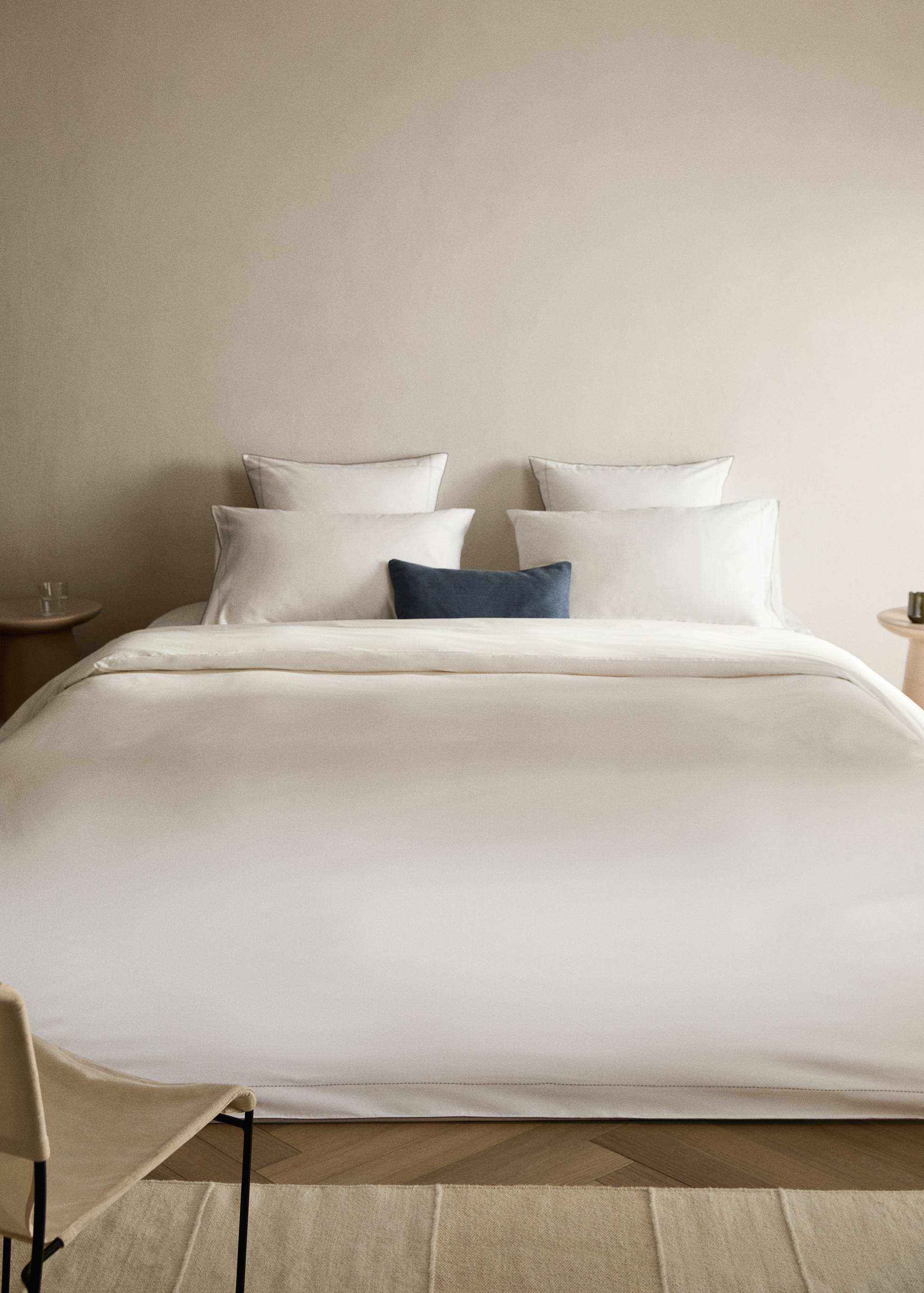 Housse de couette percale de coton 200 fils lit 90 cm - Plan général