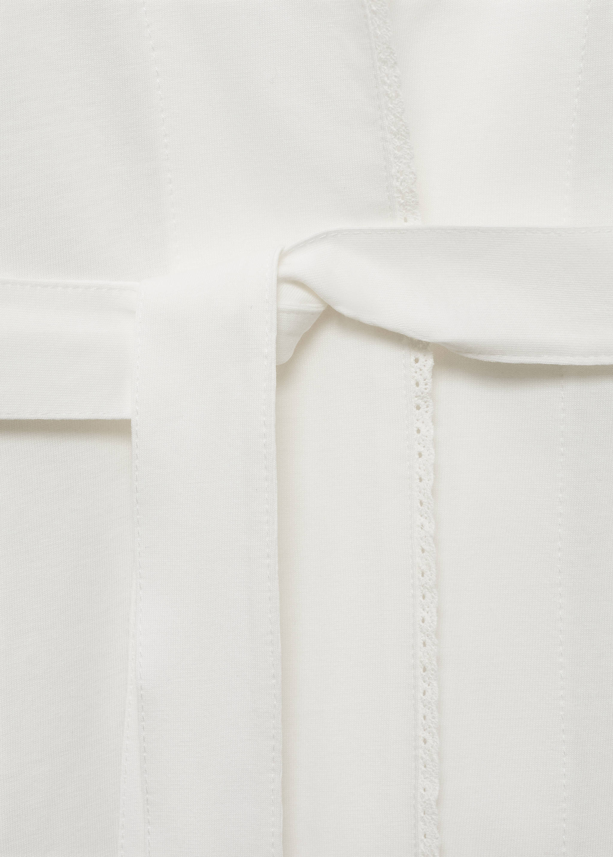 Déshabillé coton détail brodé - Détail de l'article 0