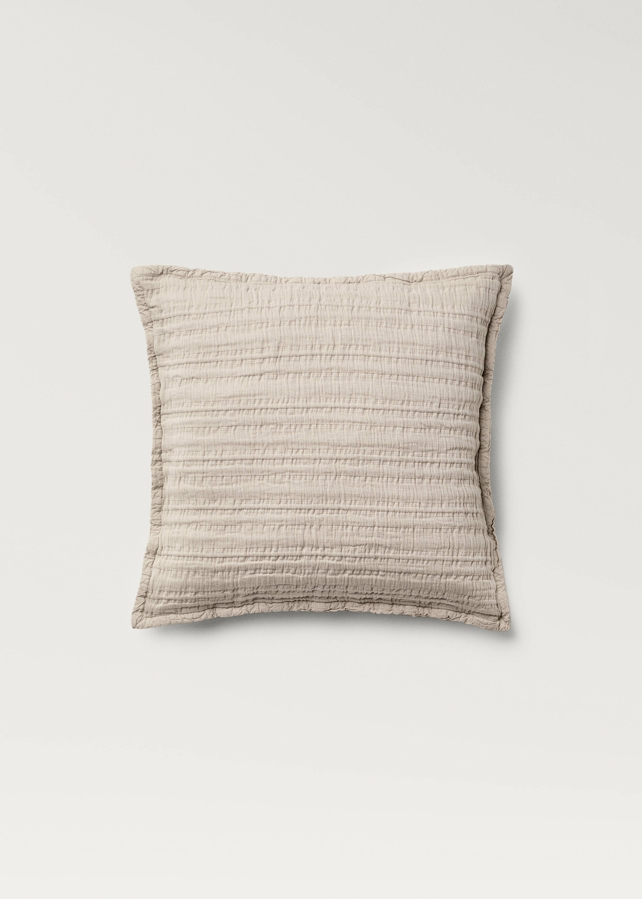 Randigt kuddfodral i bomullsjacquard 50x50 cm - Artikel utan modell