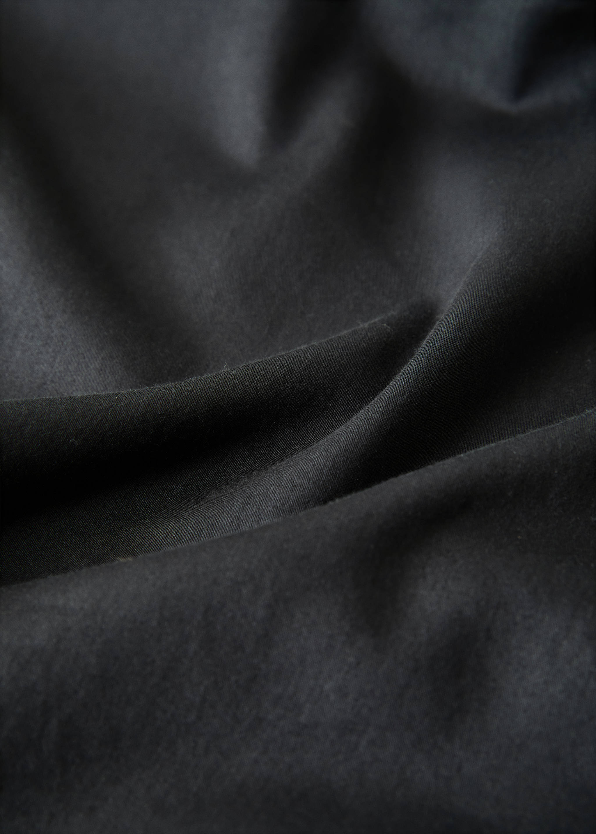 Washed cotton satin fitted sheet for 150/160 cm bed - Details of the article 2
